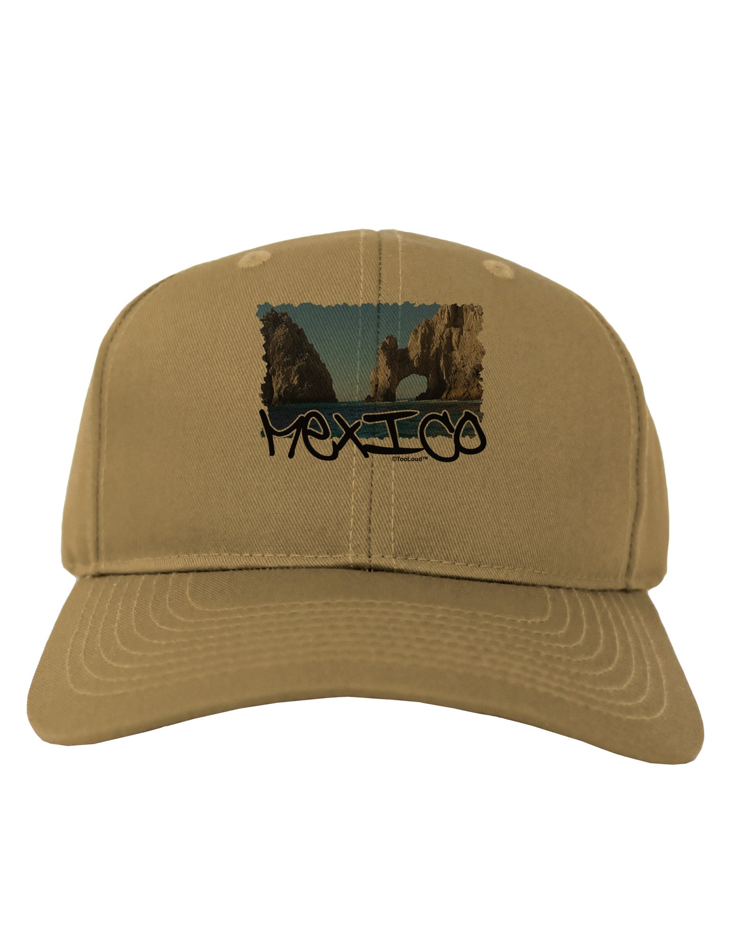 Mexico - Islands Cut-out Adult Baseball Cap Hat-Baseball Cap-TooLoud-Khaki-One Size-Davson Sales