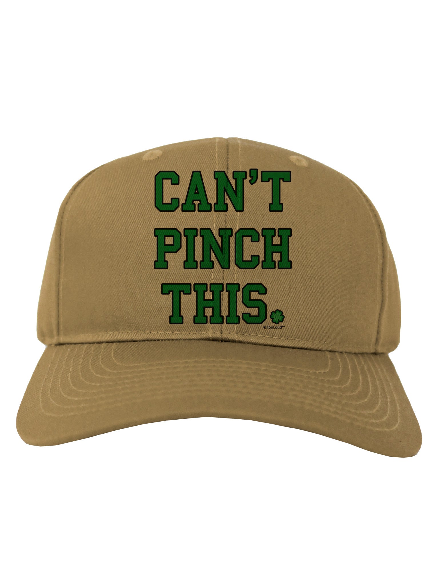 Can't Pinch This - St. Patrick's Day Adult Baseball Cap Hat by TooLoud-Baseball Cap-TooLoud-Khaki-One Size-Davson Sales