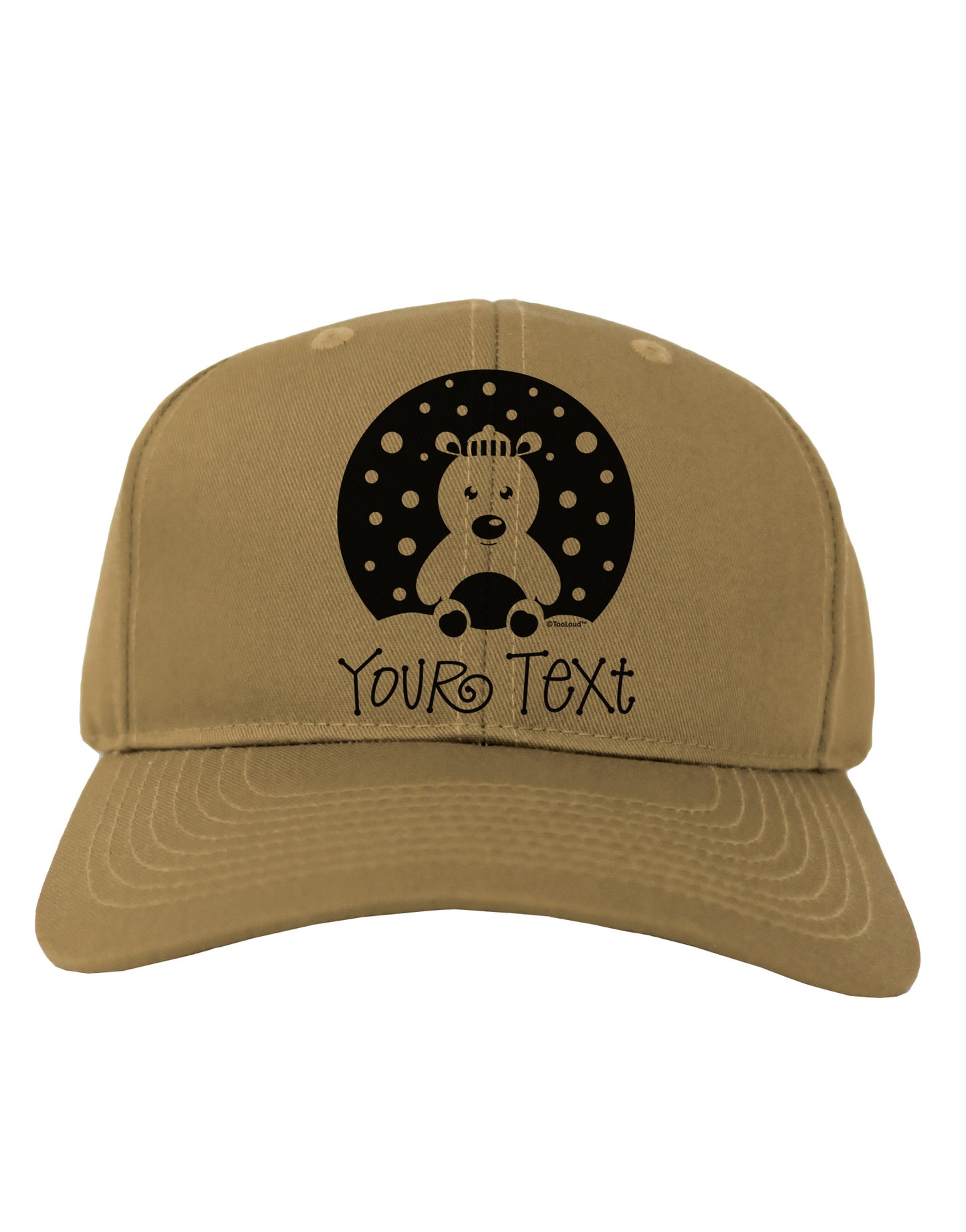 Personalized Matching Polar Bear Family Design - Your Text Adult Baseball Cap Hat-Baseball Cap-TooLoud-Khaki-One Size-Davson Sales