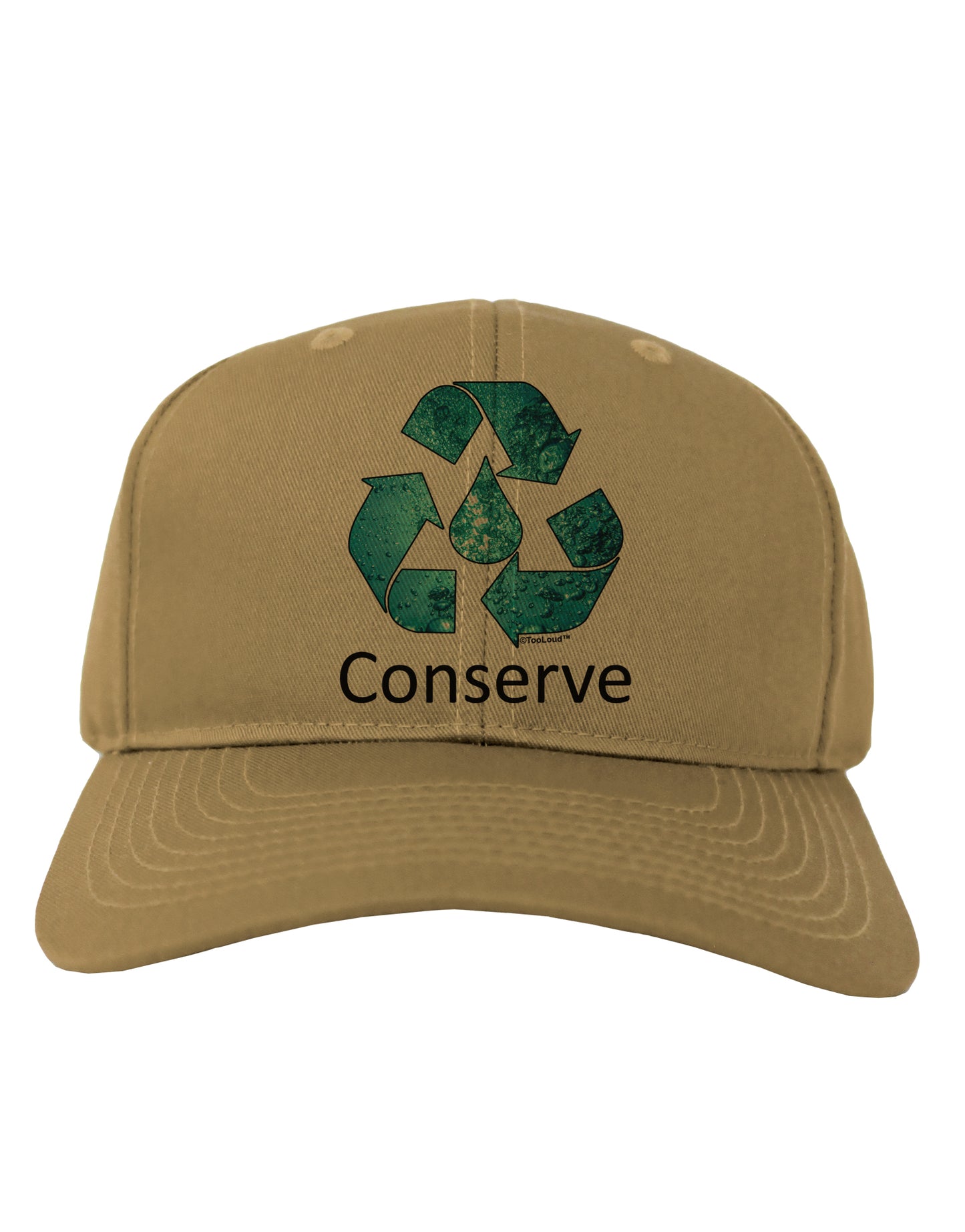 Water Conservation Text Adult Baseball Cap Hat by TooLoud-Baseball Cap-TooLoud-Khaki-One Size-Davson Sales