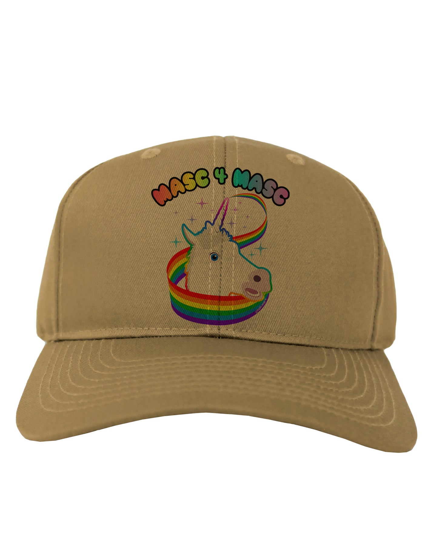 Masc 4 Masc Pranciful Unicorn Adult Baseball Cap Hat-Baseball Cap-TooLoud-Khaki-One Size-Davson Sales