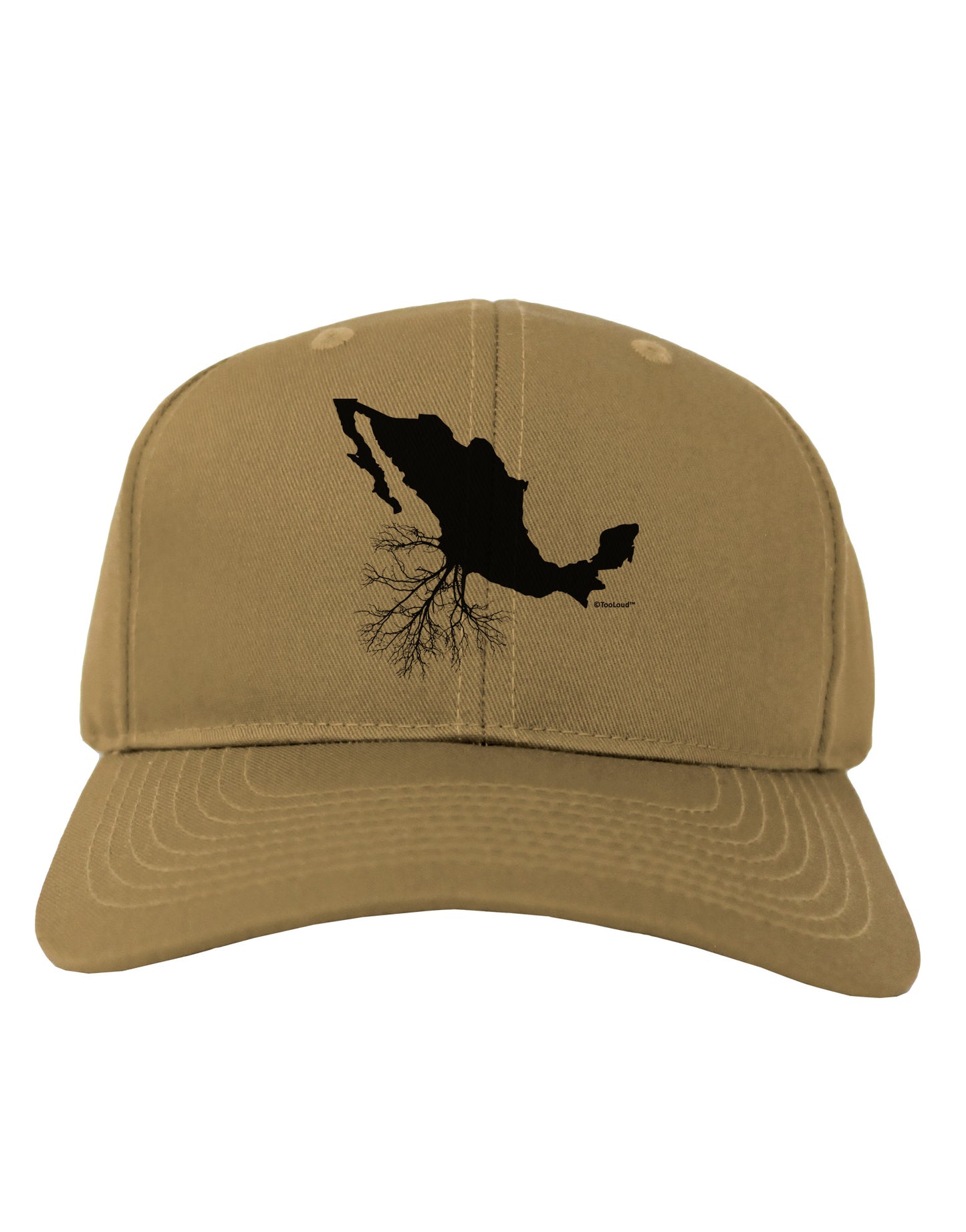 Mexican Roots Design Adult Baseball Cap Hat by TooLoud-Baseball Cap-TooLoud-Khaki-One Size-Davson Sales