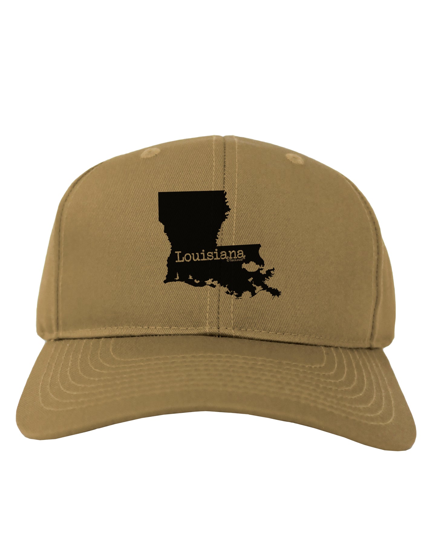 Louisiana - United States Shape Adult Baseball Cap Hat by TooLoud-Baseball Cap-TooLoud-Khaki-One Size-Davson Sales