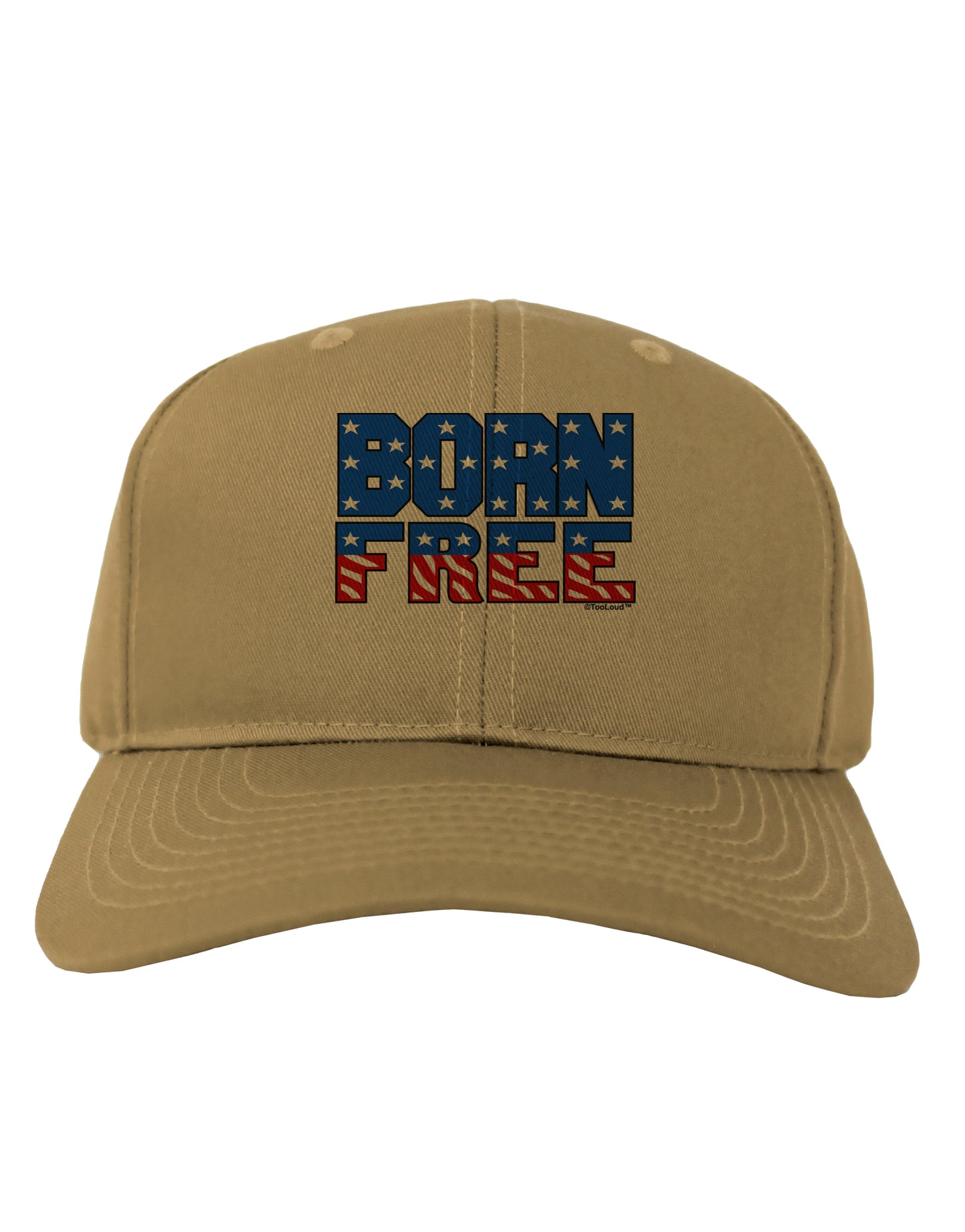 Born Free Color Adult Baseball Cap Hat by TooLoud-Baseball Cap-TooLoud-Khaki-One Size-Davson Sales