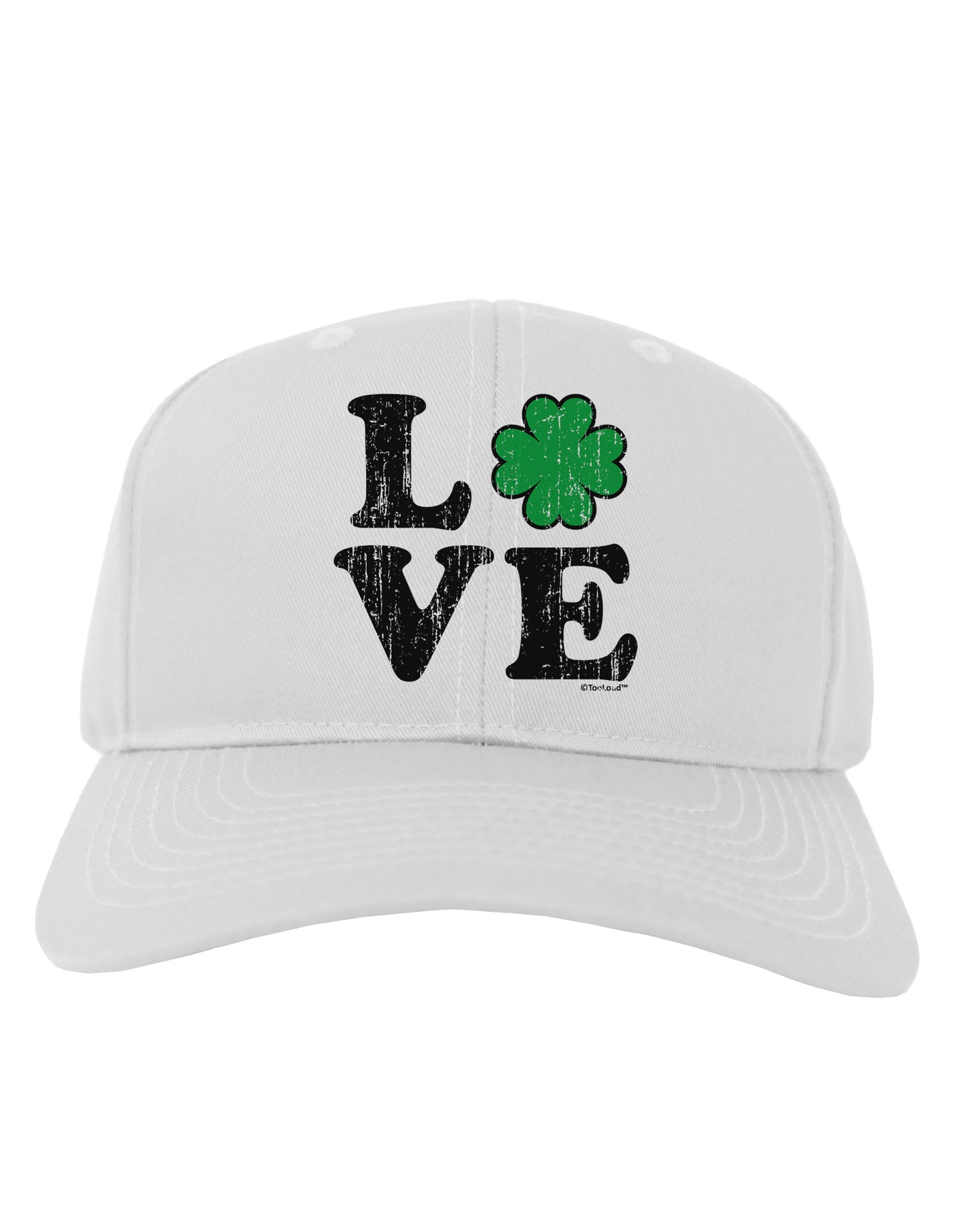 Irish Love - Distressed Adult Baseball Cap Hat by TooLoud-Baseball Cap-TooLoud-White-One Size-Davson Sales
