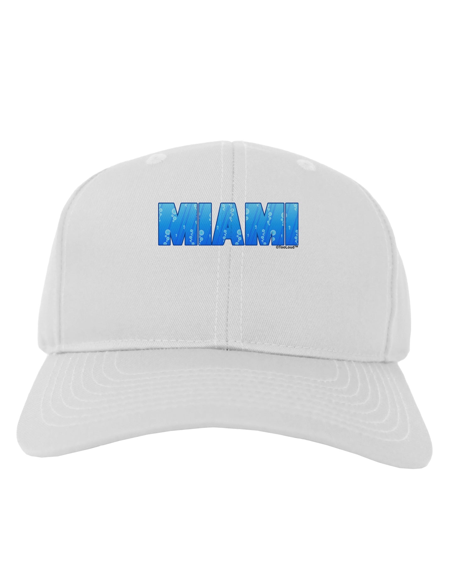 Miami Ocean Bubbles Adult Baseball Cap Hat by TooLoud-Baseball Cap-TooLoud-White-One Size-Davson Sales