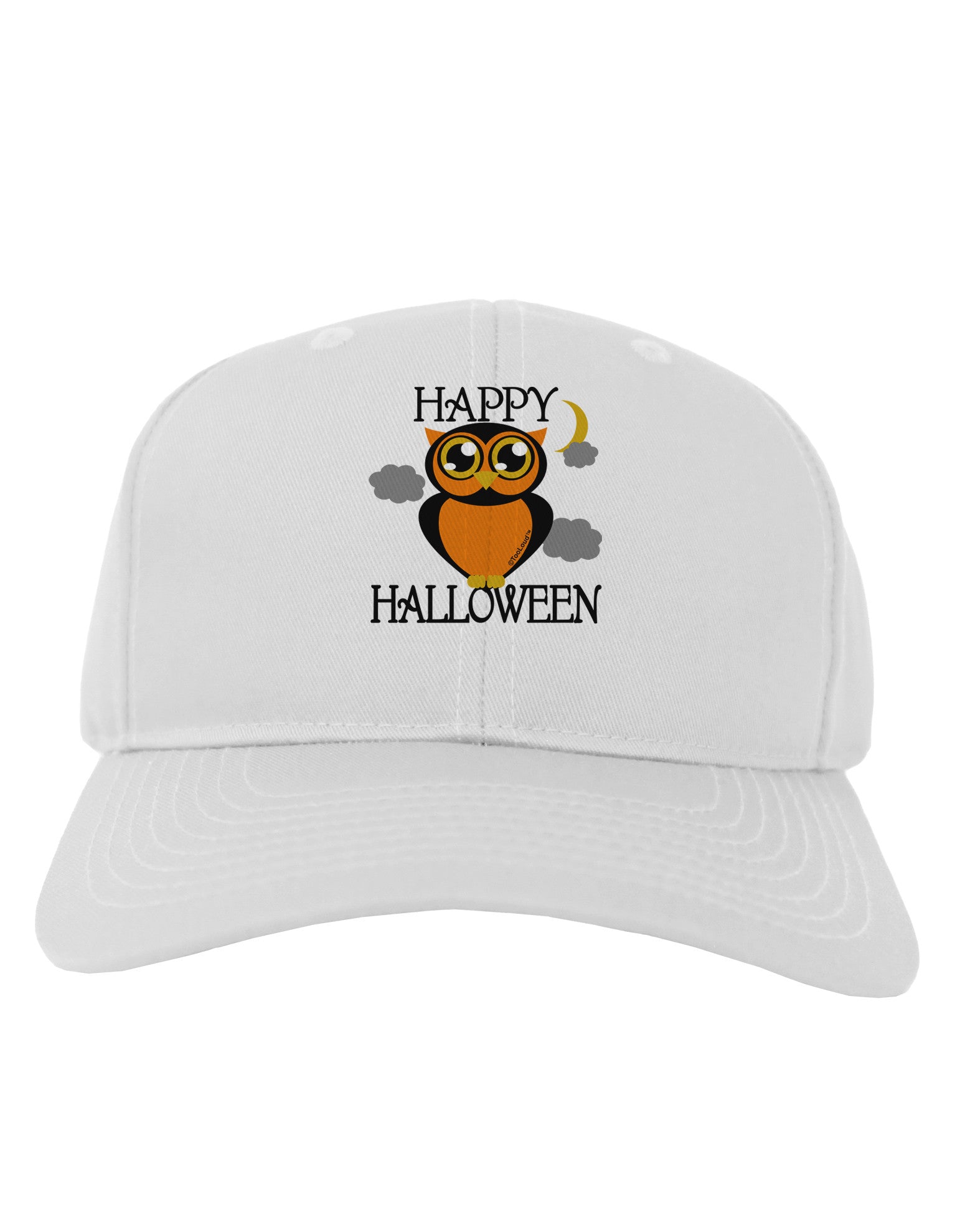Owl Orange Text Adult Baseball Cap Hat-Baseball Cap-TooLoud-White-One Size-Davson Sales