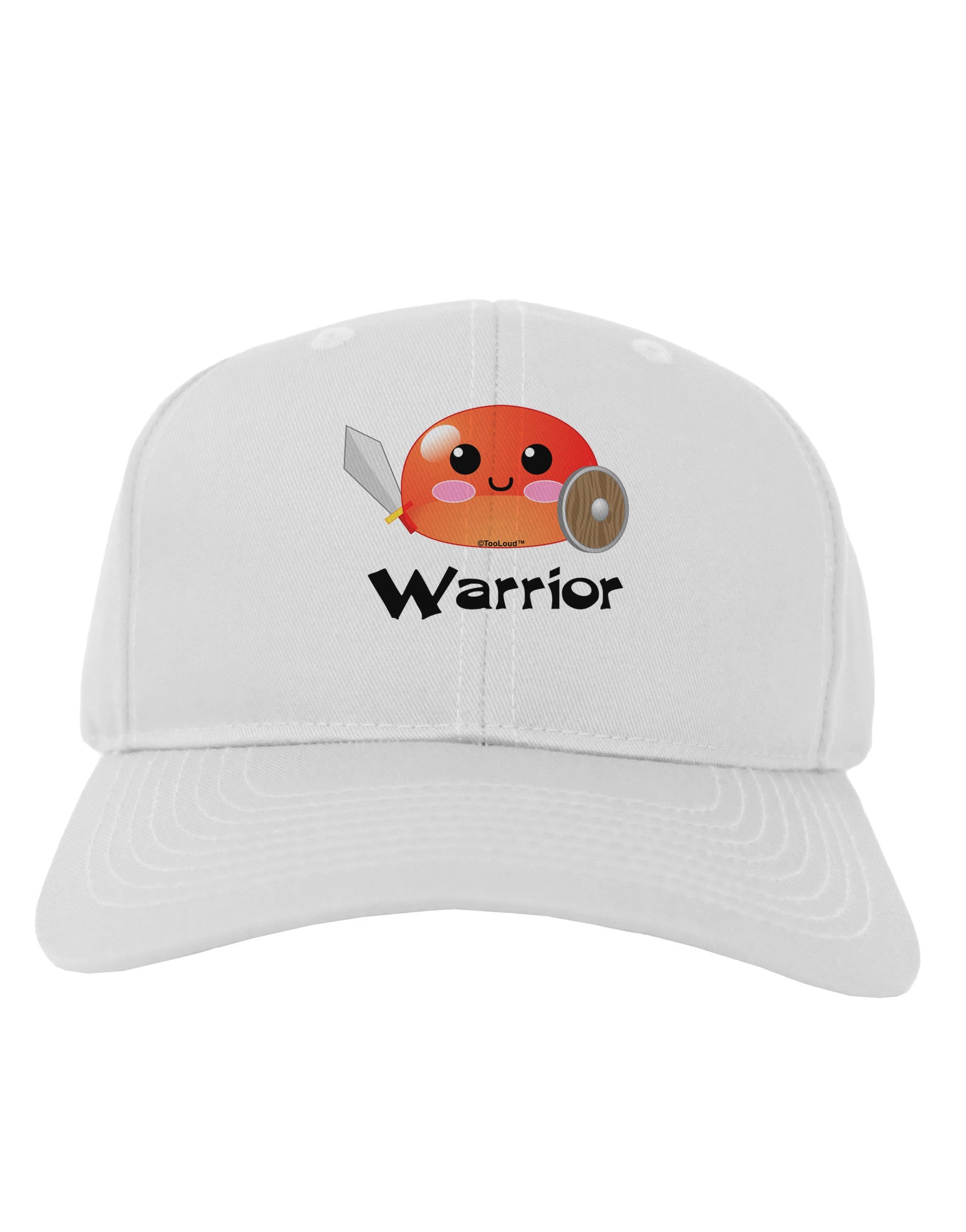 Cute RPG Slime - Warrior Adult Baseball Cap Hat by TooLoud-Baseball Cap-TooLoud-White-One Size-Davson Sales