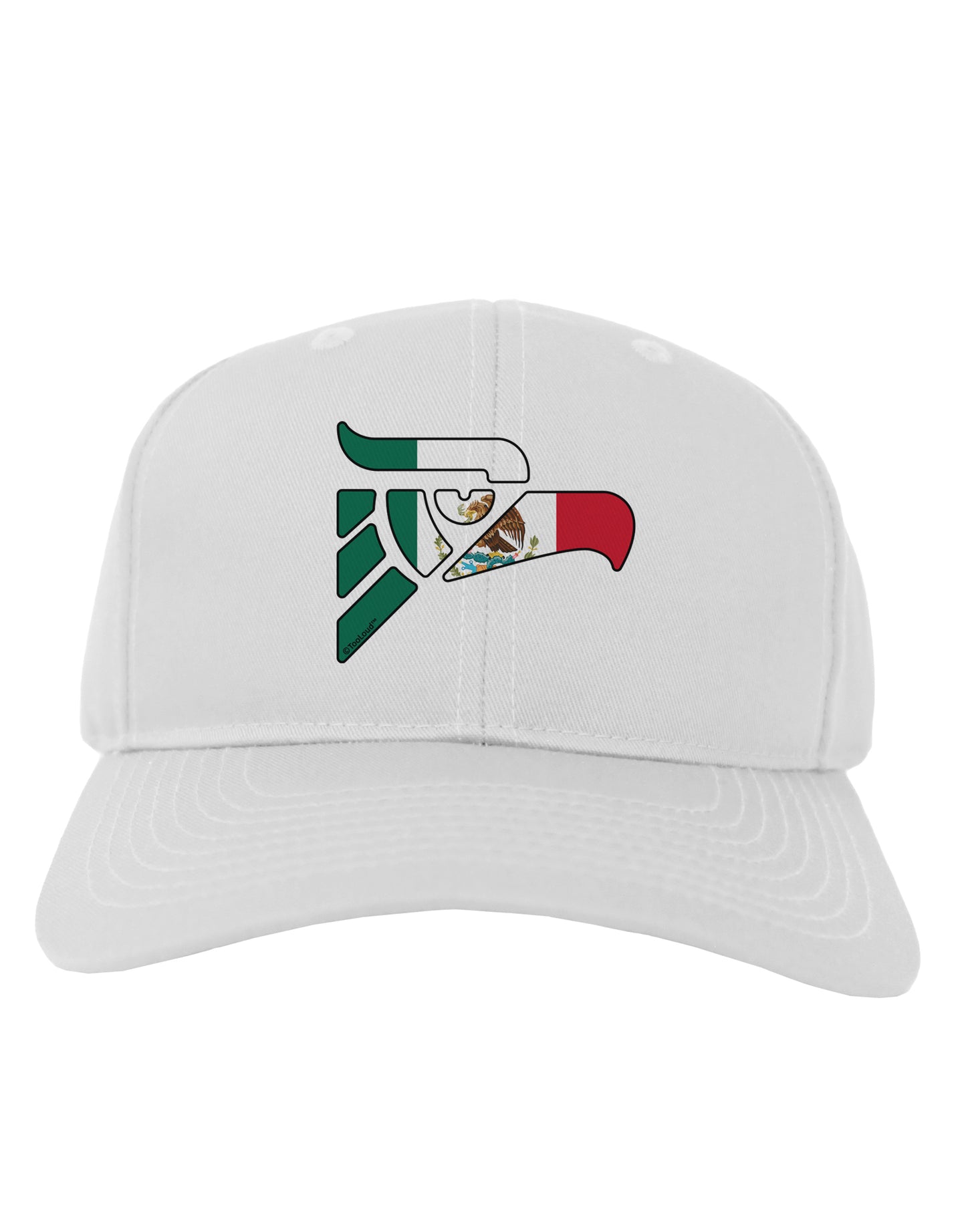 Hecho en Mexico Eagle Symbol - Mexican Flag Adult Baseball Cap Hat by TooLoud-Baseball Cap-TooLoud-White-One Size-Davson Sales