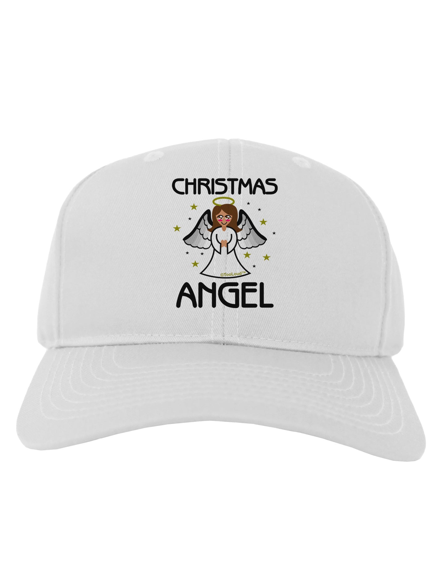 Christmas Angel Adult Baseball Cap Hat-Baseball Cap-TooLoud-White-One Size-Davson Sales
