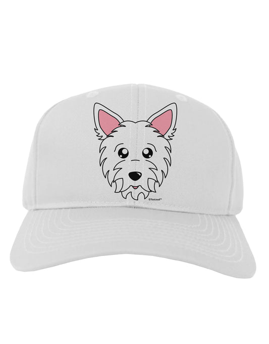 Cute West Highland White Terrier Westie Dog Adult Baseball Cap Hat by TooLoud-Baseball Cap-TooLoud-White-One Size-Davson Sales