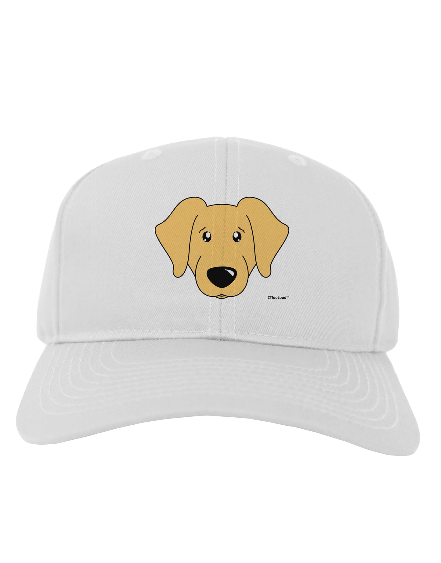 Cute Golden Retriever Dog Adult Baseball Cap Hat by TooLoud-Baseball Cap-TooLoud-White-One Size-Davson Sales