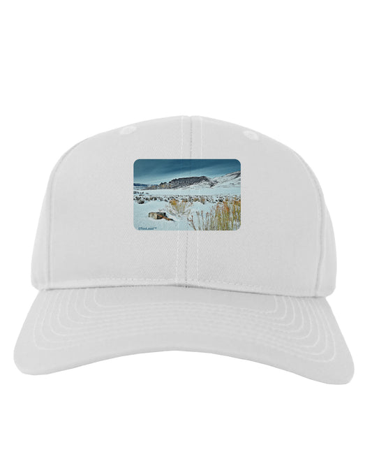 CO Snow Scene Adult Baseball Cap Hat-Baseball Cap-TooLoud-White-One Size-Davson Sales