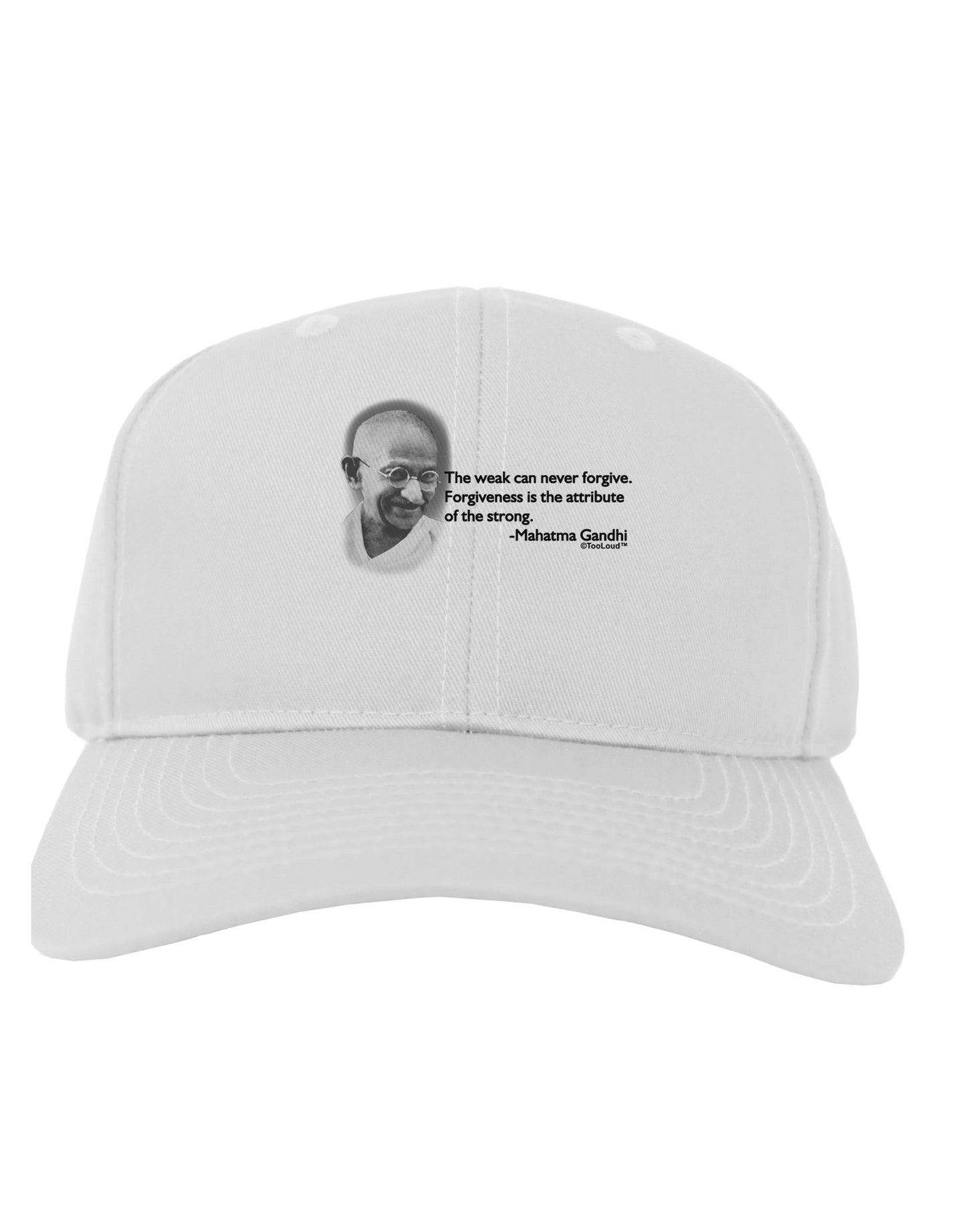 The Weak Can Never Forgive Adult Baseball Cap Hat-Baseball Cap-TooLoud-White-One Size-Davson Sales