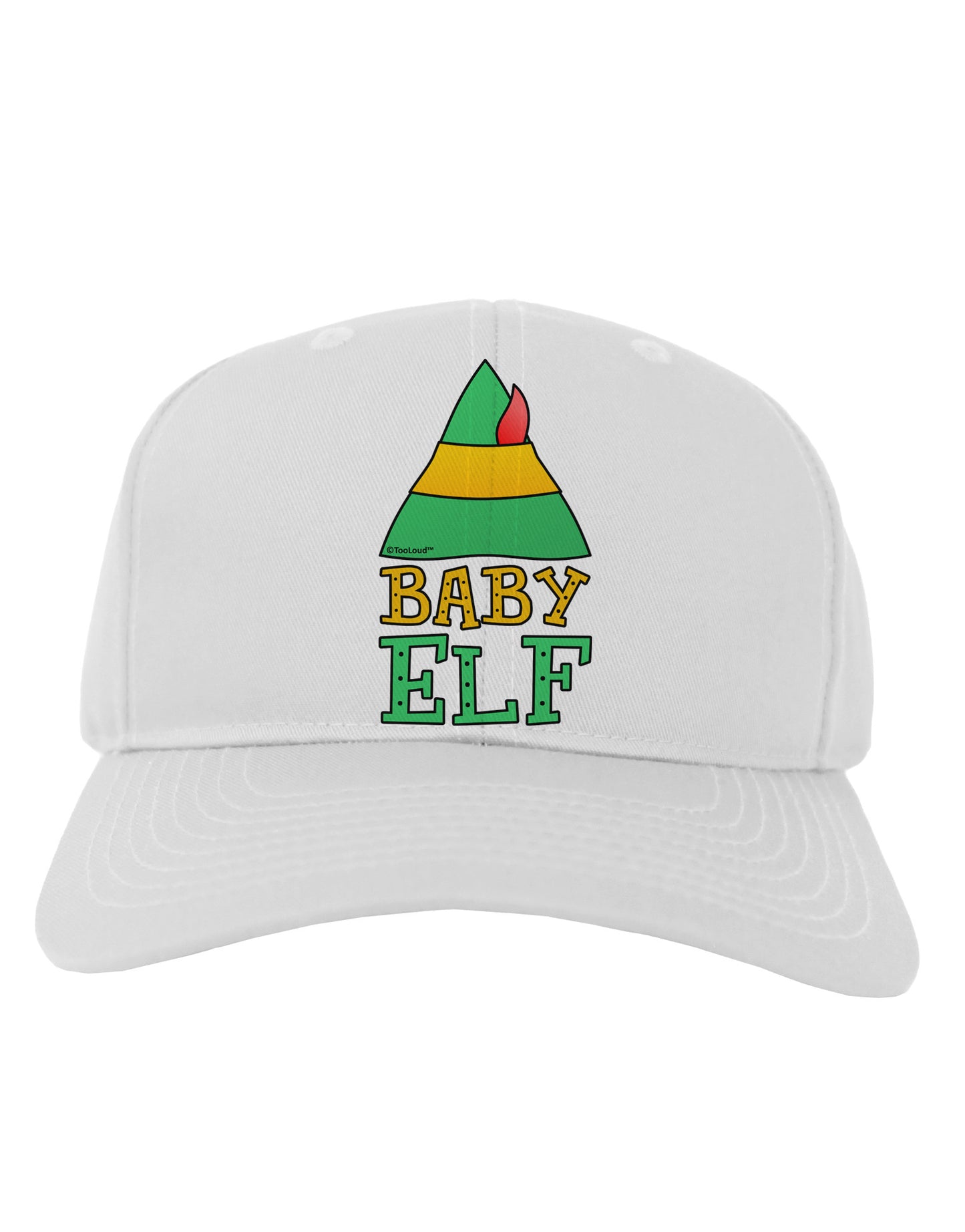 Matching Christmas Design - Elf Family - Baby Elf Adult Baseball Cap Hat by TooLoud-Baseball Cap-TooLoud-White-One Size-Davson Sales