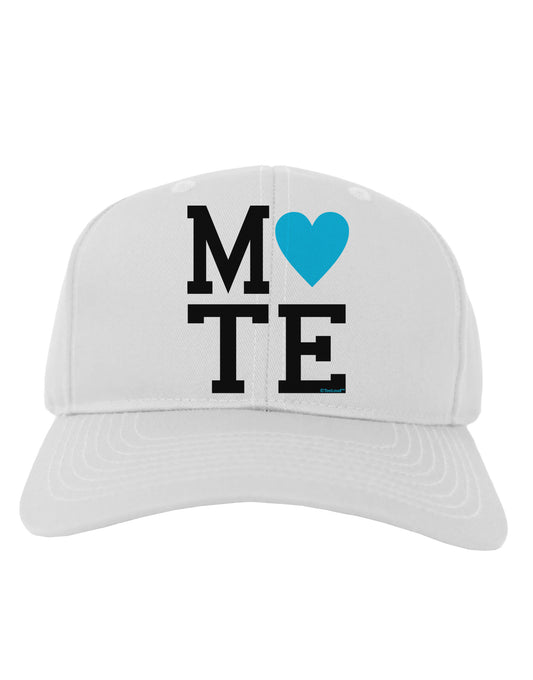 Matching Soulmate Design - Mate - Blue Adult Baseball Cap Hat by TooLoud-Baseball Cap-TooLoud-White-One Size-Davson Sales