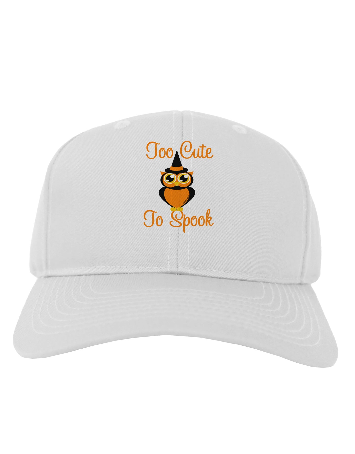 Owl Too Cute Orange Adult Baseball Cap Hat-Baseball Cap-TooLoud-White-One Size-Davson Sales
