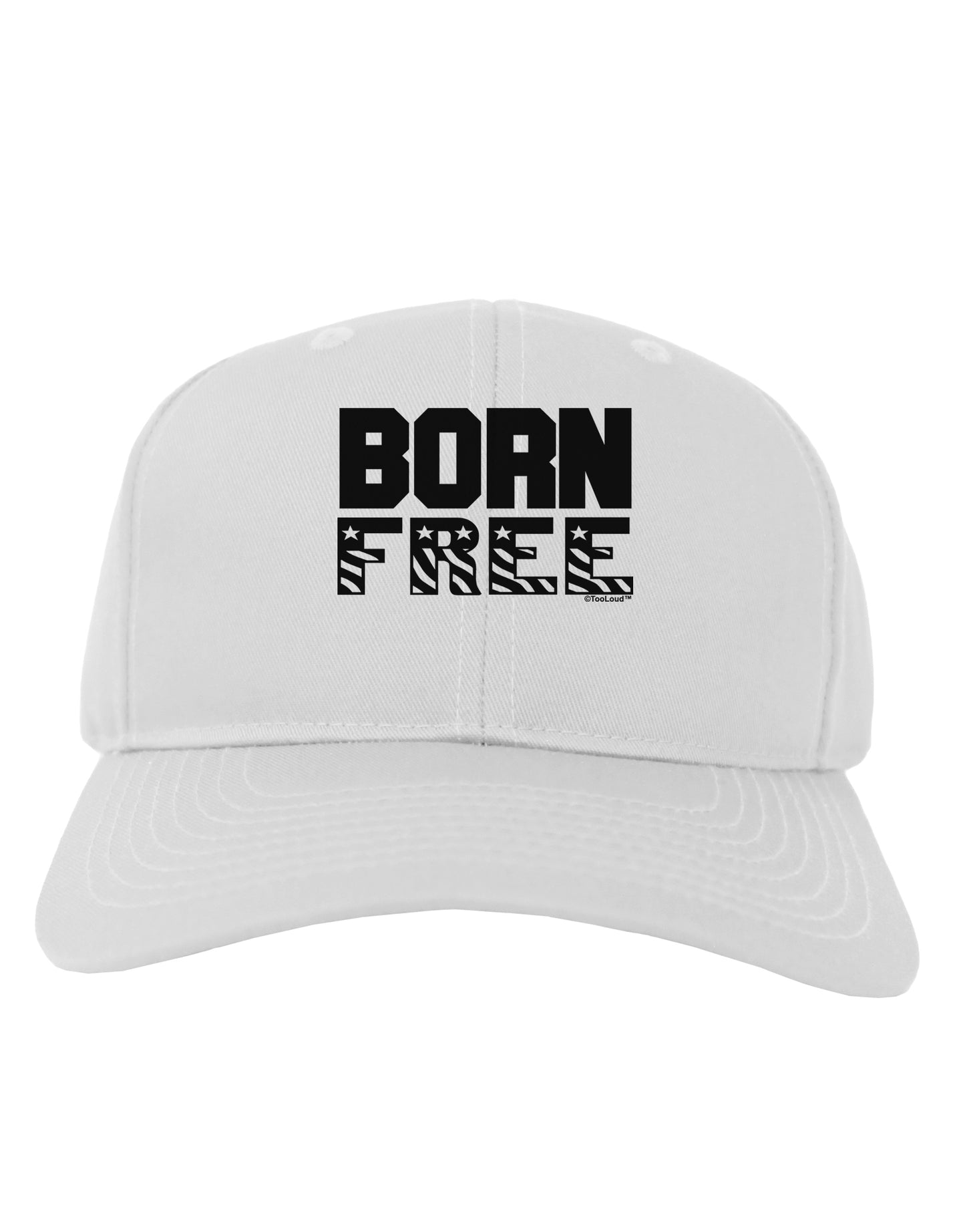 Born Free Adult Baseball Cap Hat by TooLoud-Baseball Cap-TooLoud-White-One Size-Davson Sales