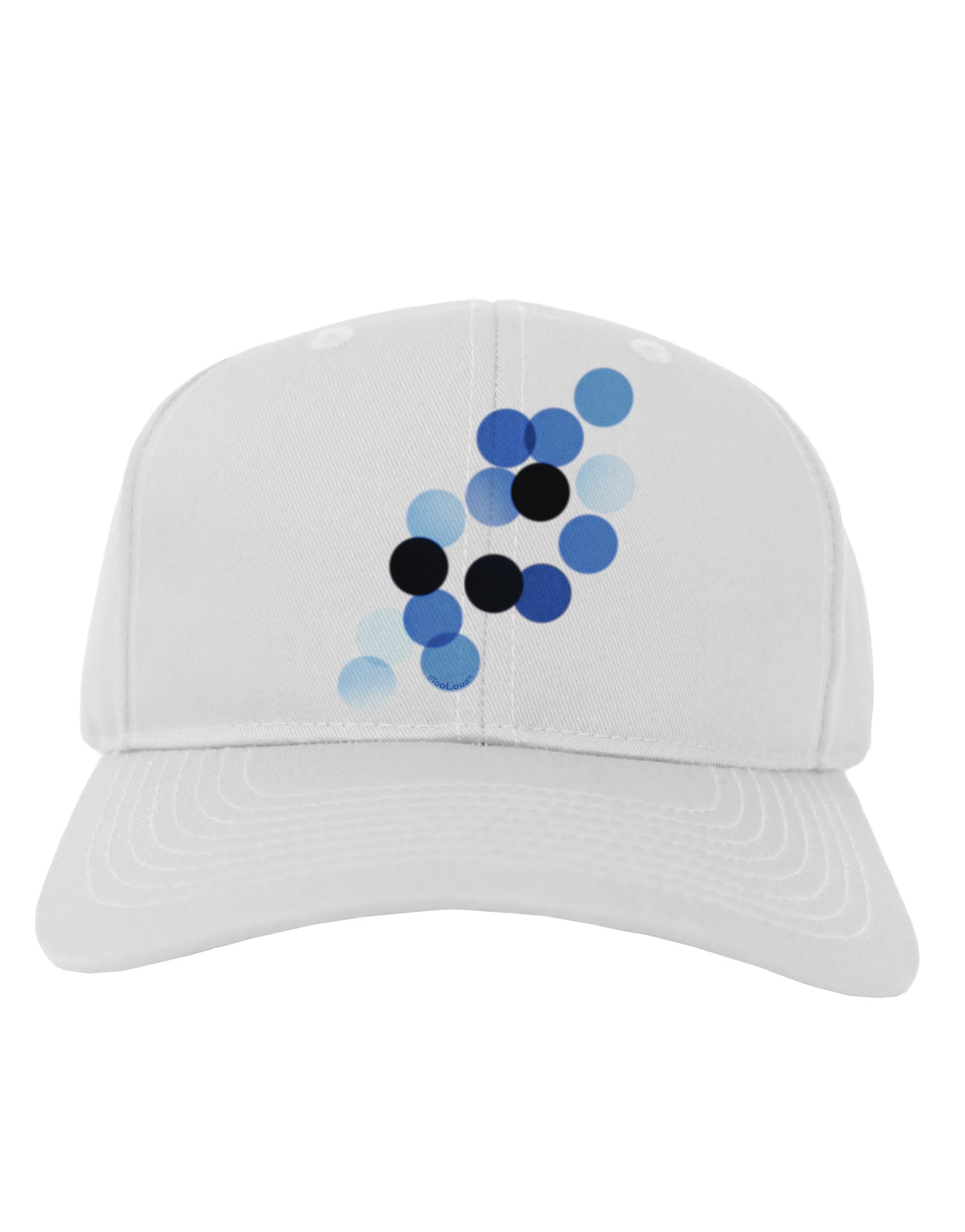 Inverted Bokeh Adult Baseball Cap Hat by-Baseball Cap-TooLoud-White-One Size-Davson Sales