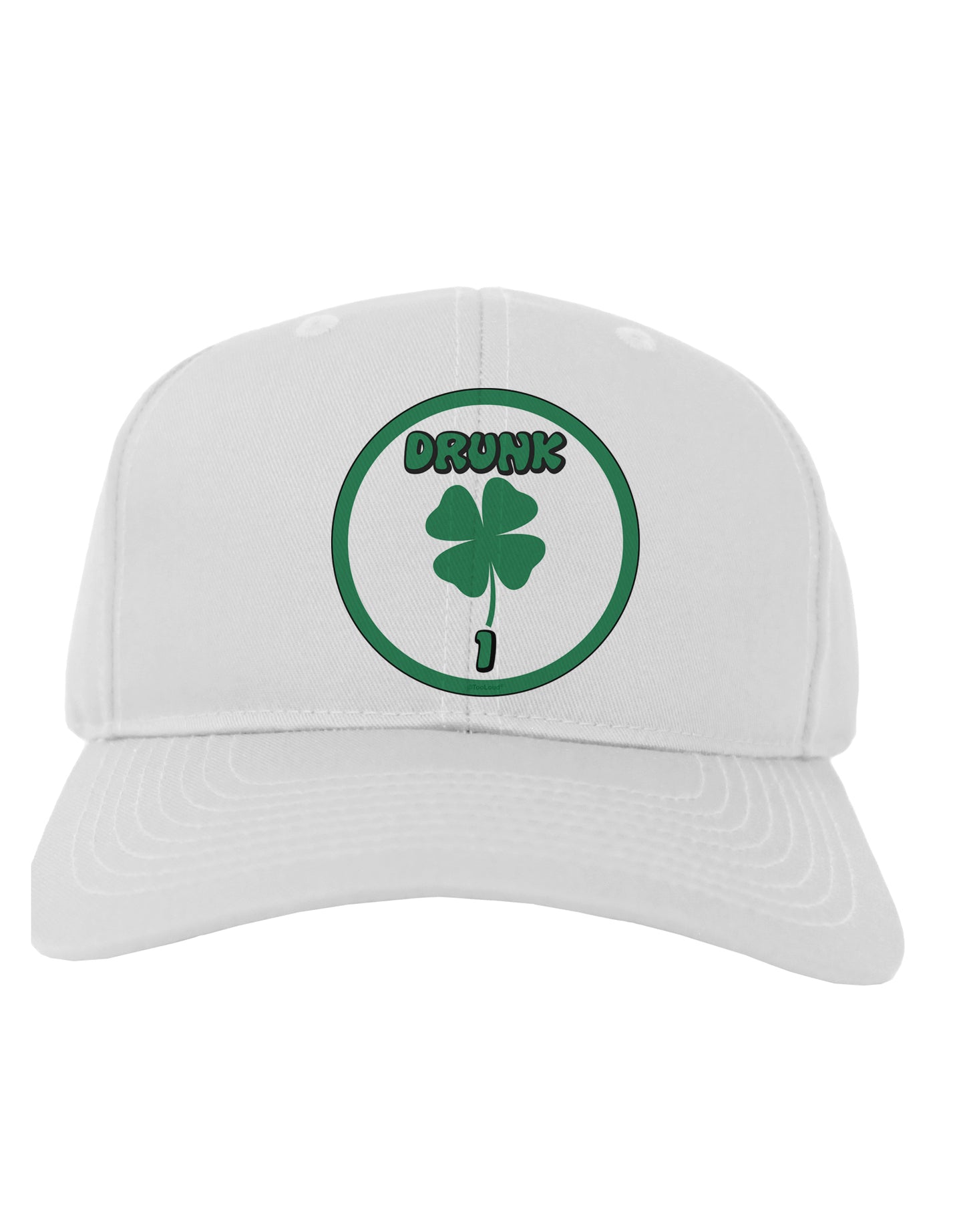 Drunk 1 Funny Adult Baseball Cap Hat by TooLoud-Baseball Cap-TooLoud-White-One Size-Davson Sales