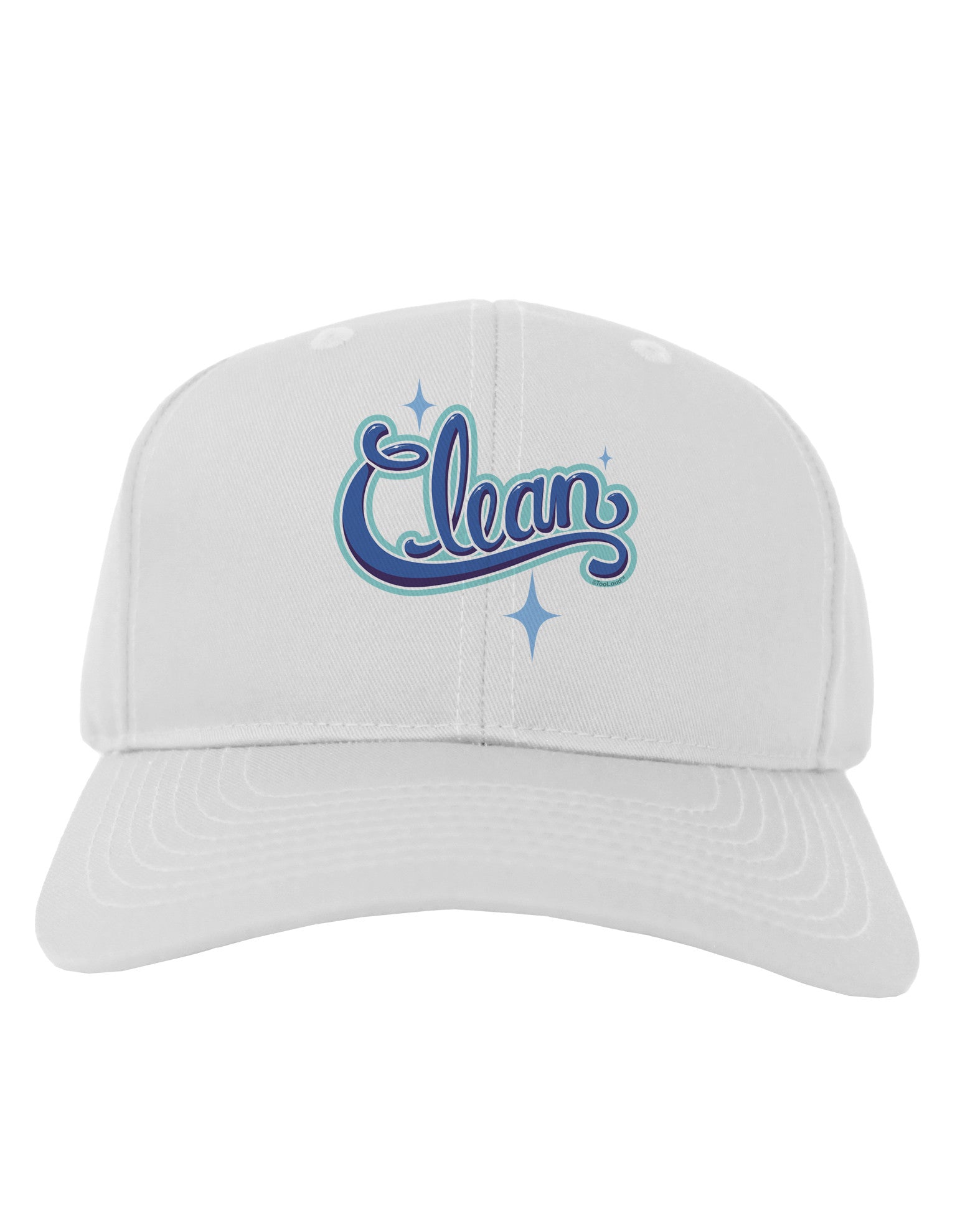 Clean Text Adult Baseball Cap Hat-Baseball Cap-TooLoud-White-One Size-Davson Sales