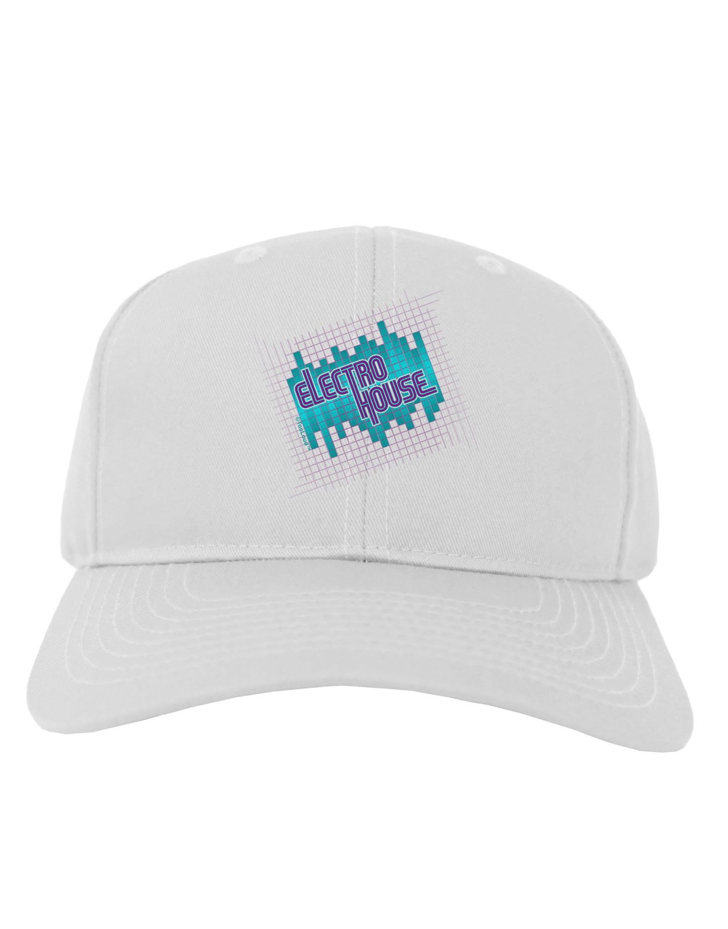 Electro House Equalizer Adult Baseball Cap Hat-Baseball Cap-TooLoud-White-One Size-Davson Sales