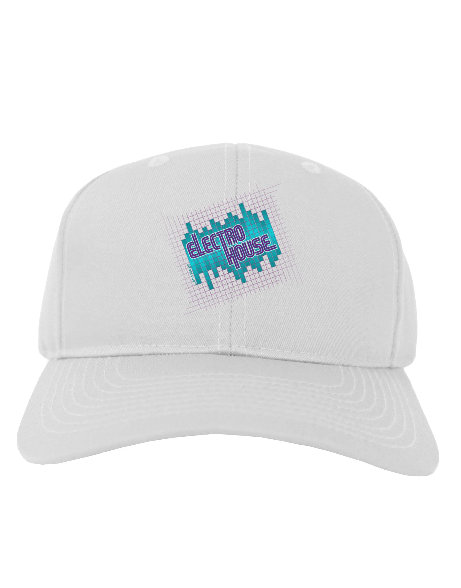 Electro House Equalizer Adult Baseball Cap Hat-Baseball Cap-TooLoud-White-One Size-Davson Sales