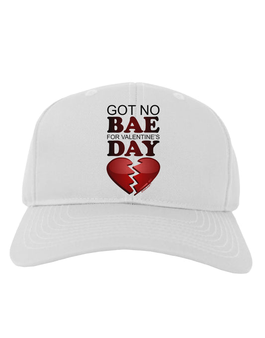No Bae For Valentine's Day Adult Baseball Cap Hat-Baseball Cap-TooLoud-White-One Size-Davson Sales