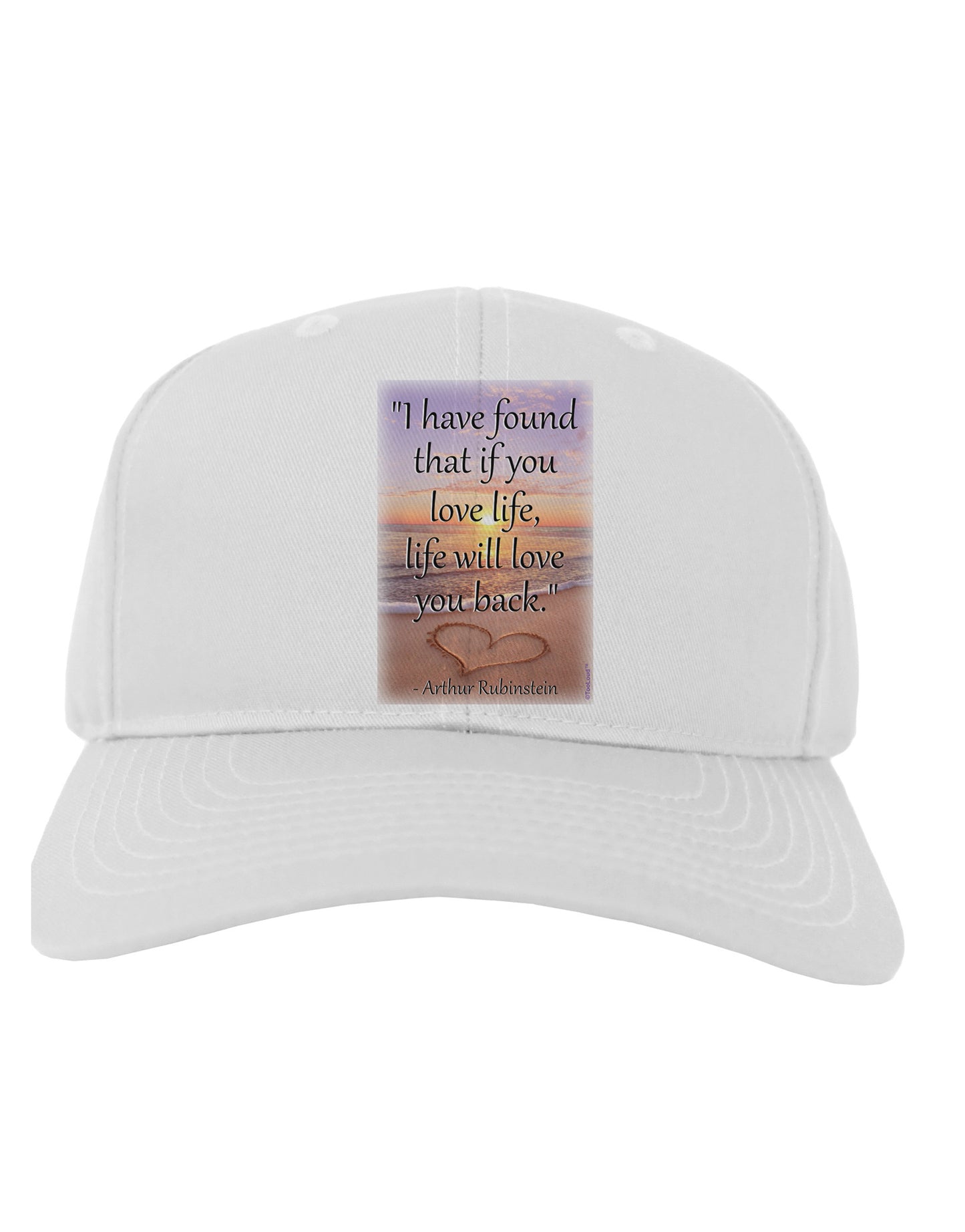 Life Will Love You Back Adult Baseball Cap Hat by TooLoud-Baseball Cap-TooLoud-White-One Size-Davson Sales