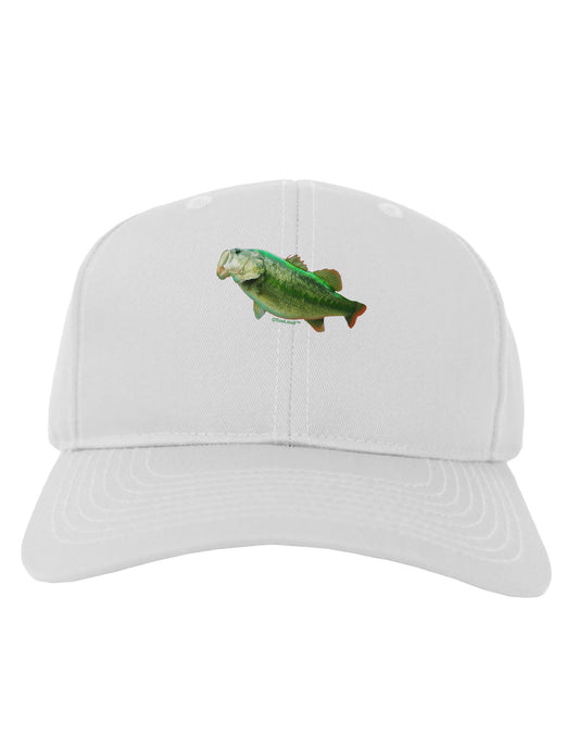 Big Bass Fish Adult Baseball Cap Hat-Baseball Cap-TooLoud-White-One Size-Davson Sales