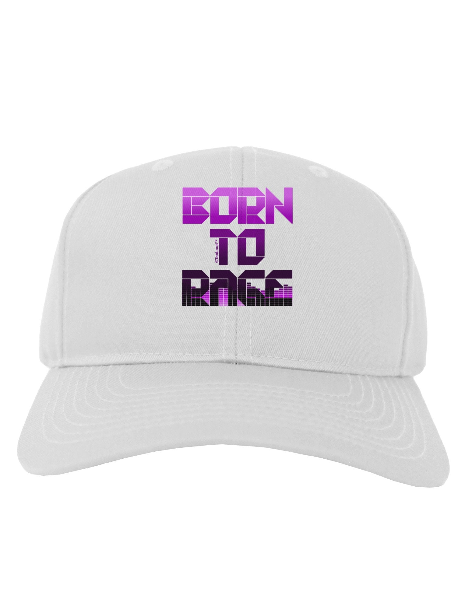 Born To Rage Purple Adult Baseball Cap Hat-Baseball Cap-TooLoud-White-One Size-Davson Sales