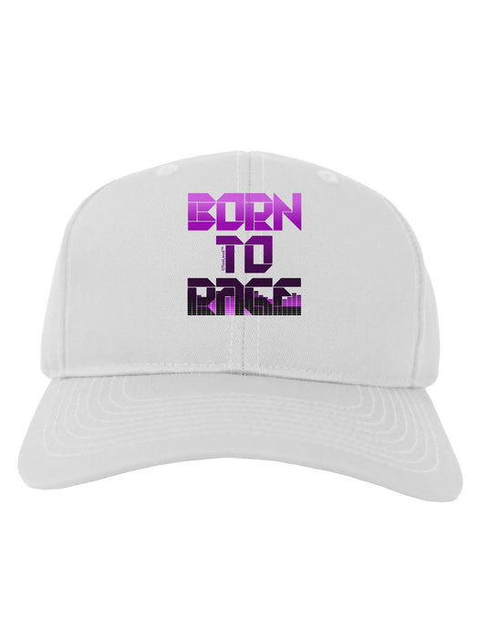 Born To Rage Purple Adult Baseball Cap Hat-Baseball Cap-TooLoud-White-One Size-Davson Sales