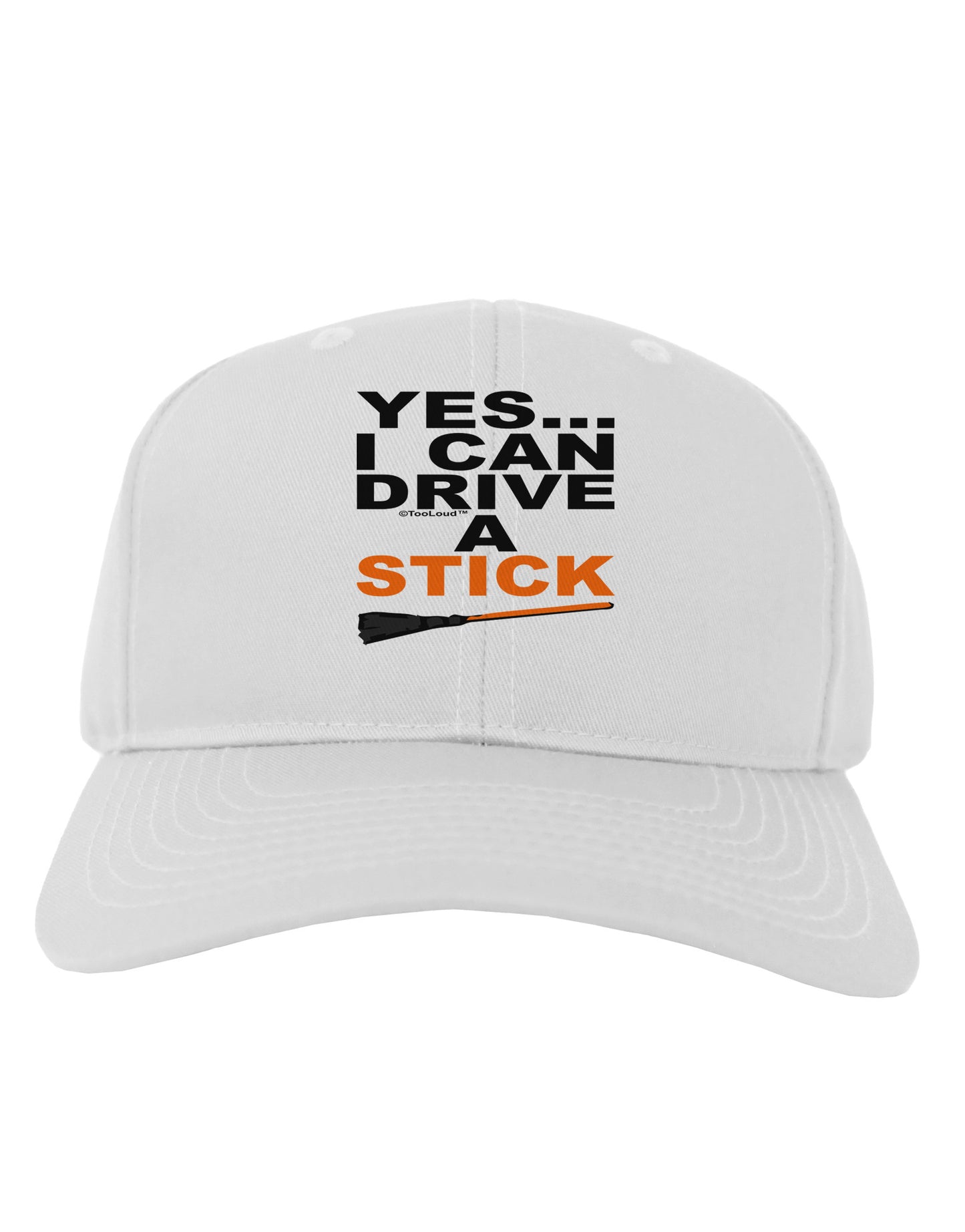 Drive Stick Orange Adult Baseball Cap Hat-Baseball Cap-TooLoud-White-One Size-Davson Sales