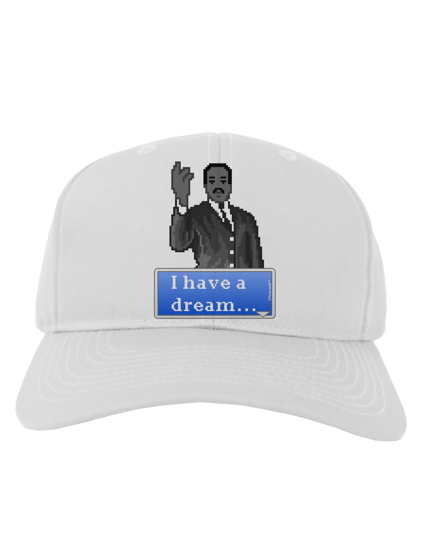 I have a Dream Pixel Art Adult Baseball Cap Hat by TooLoud-Baseball Cap-TooLoud-White-One Size-Davson Sales