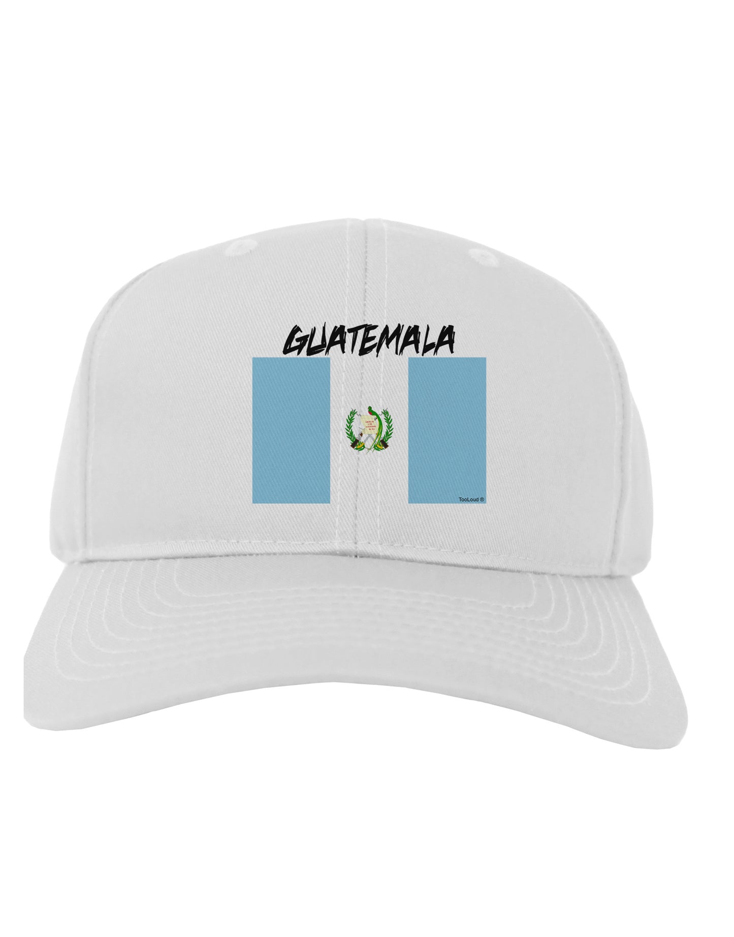 Guatamelan Flag Design Adult Baseball Cap Hat by TooLoud-Baseball Cap-TooLoud-White-One Size-Davson Sales
