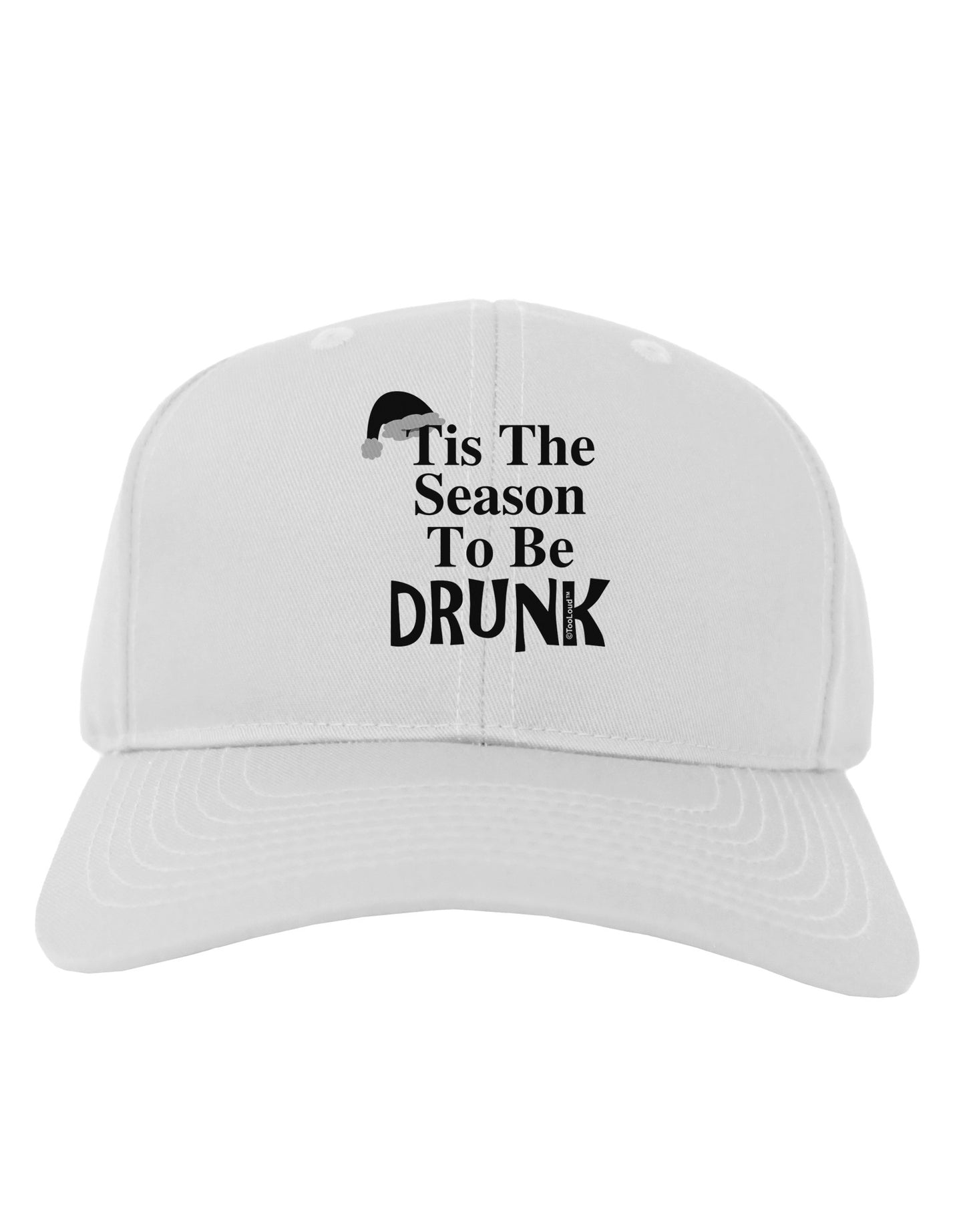 Season To Be Drunk BnW Adult Baseball Cap Hat-Baseball Cap-TooLoud-White-One Size-Davson Sales