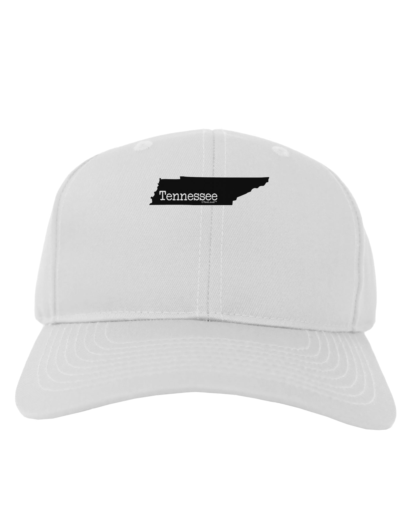 Tennessee - United States Shape Adult Baseball Cap Hat by TooLoud-Baseball Cap-TooLoud-White-One Size-Davson Sales