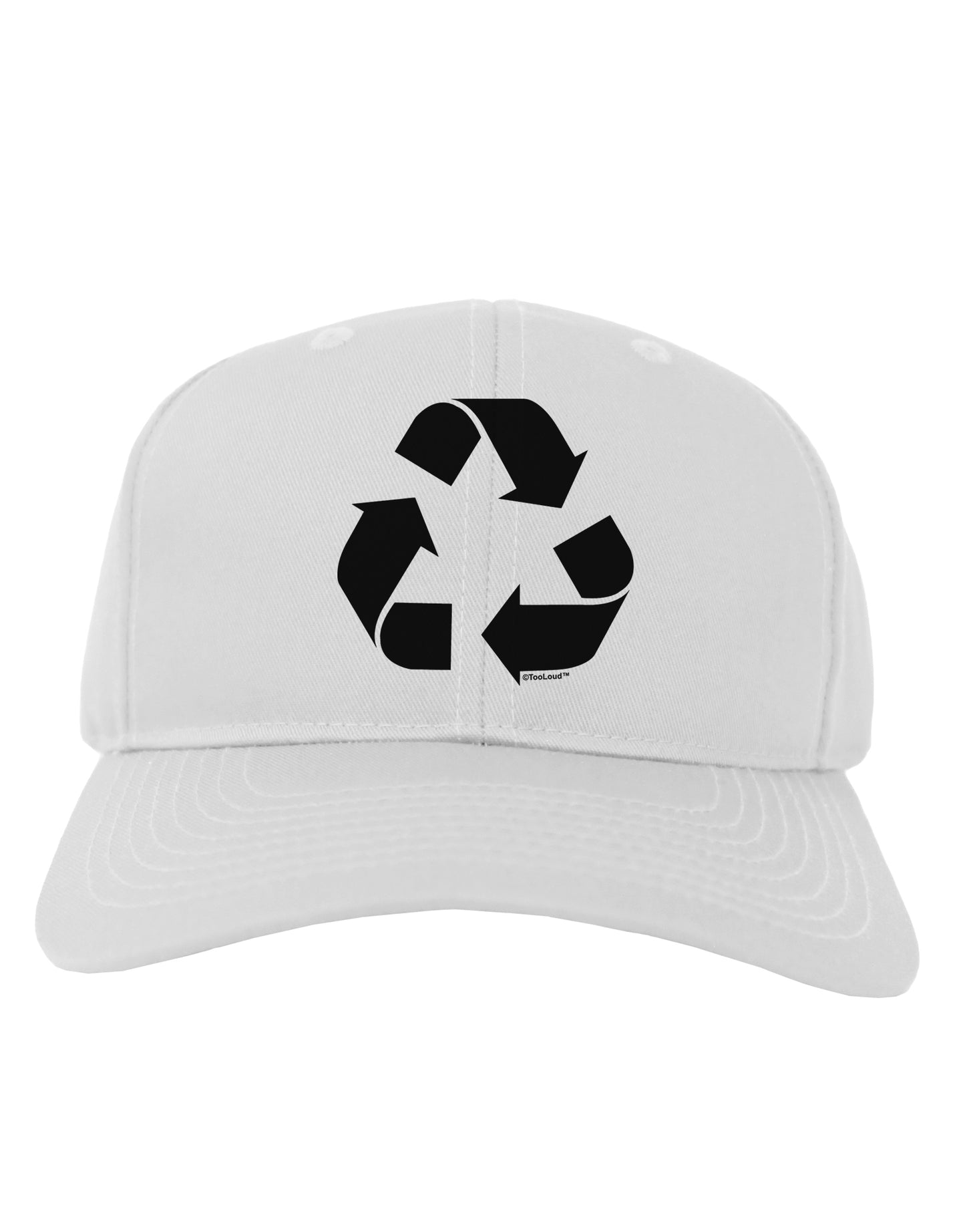 Recycle Black and White Adult Baseball Cap Hat by TooLoud-Baseball Cap-TooLoud-White-One Size-Davson Sales