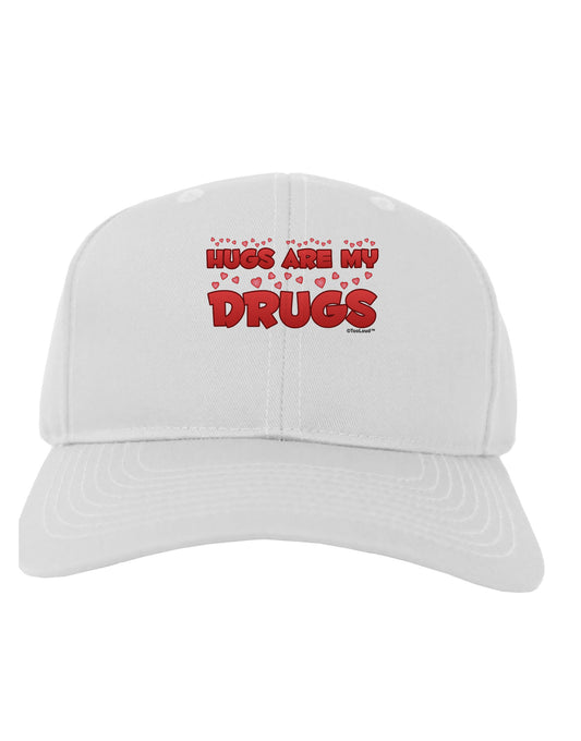 Hugs Are My Drugs Adult Baseball Cap Hat-Baseball Cap-TooLoud-White-One Size-Davson Sales