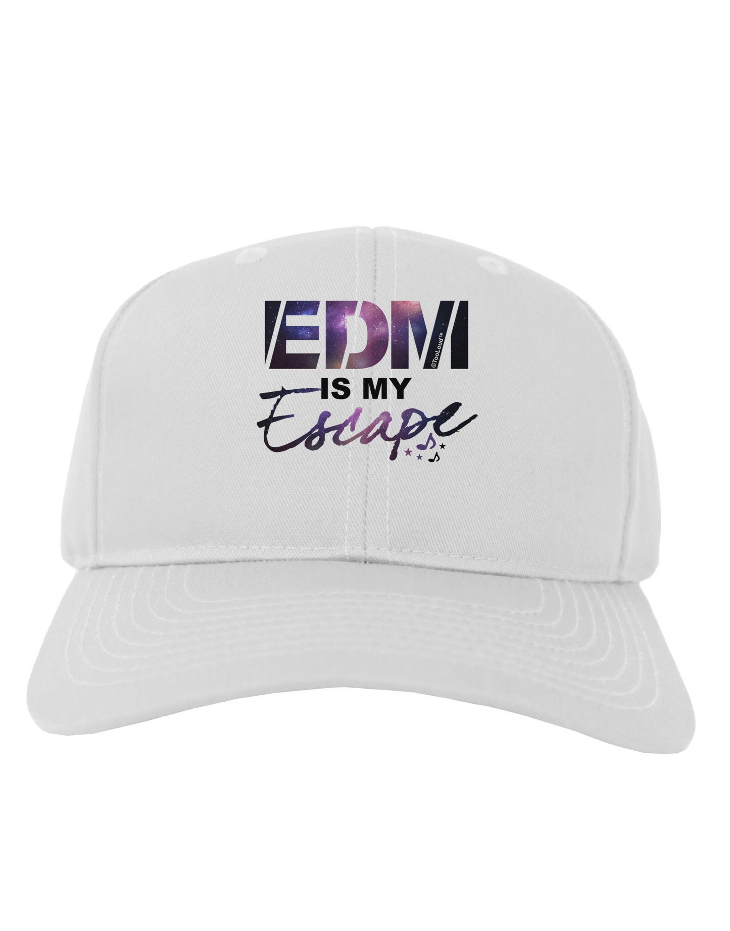 EDM Is My Escape Adult Baseball Cap Hat-Baseball Cap-TooLoud-White-One Size-Davson Sales