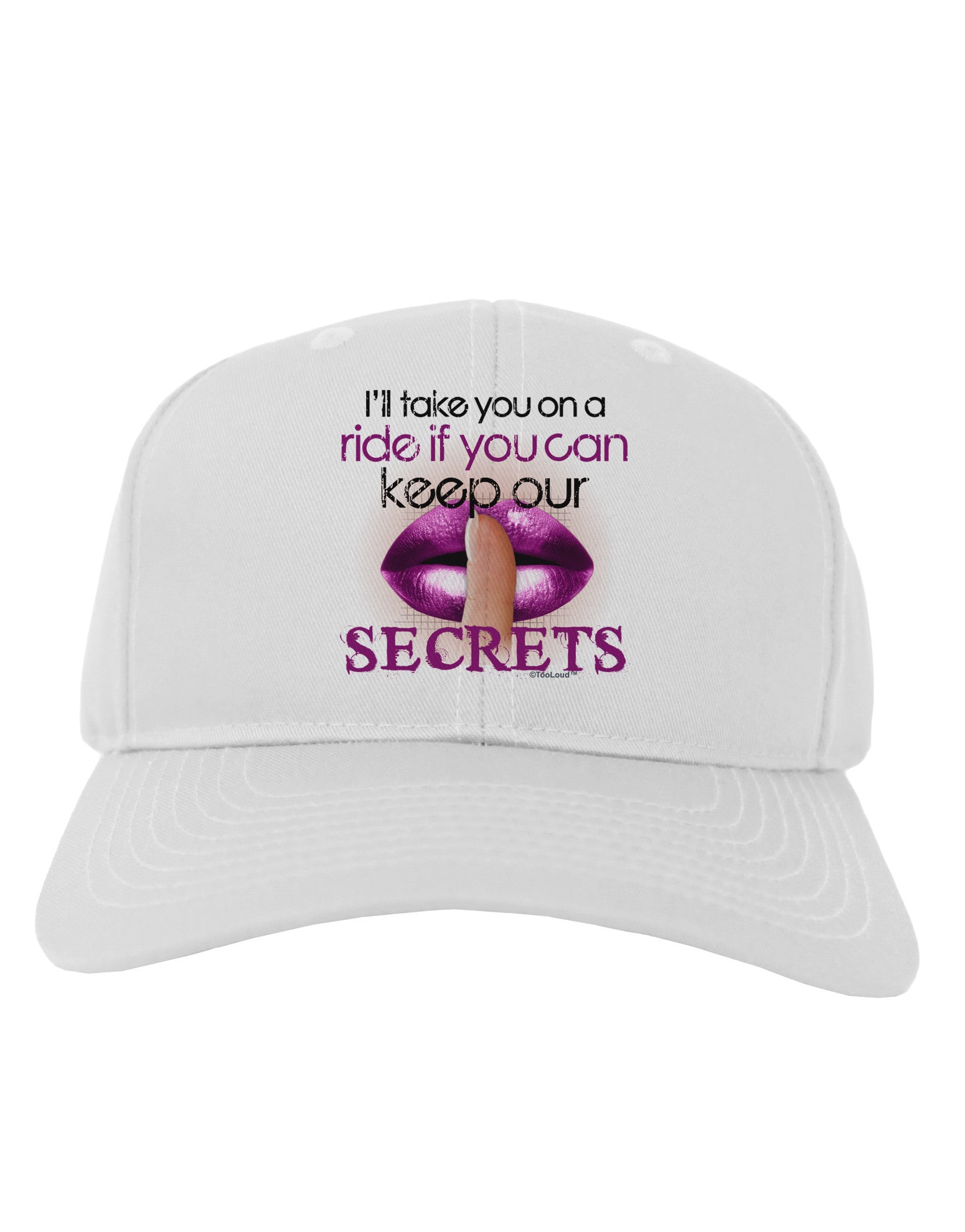 If You Can Keep Our Secrets Adult Baseball Cap Hat-Baseball Cap-TooLoud-White-One Size-Davson Sales