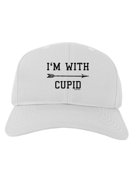 I'm With Cupid - Right Arrow Adult Baseball Cap Hat by TooLoud-Baseball Cap-TooLoud-White-One Size-Davson Sales