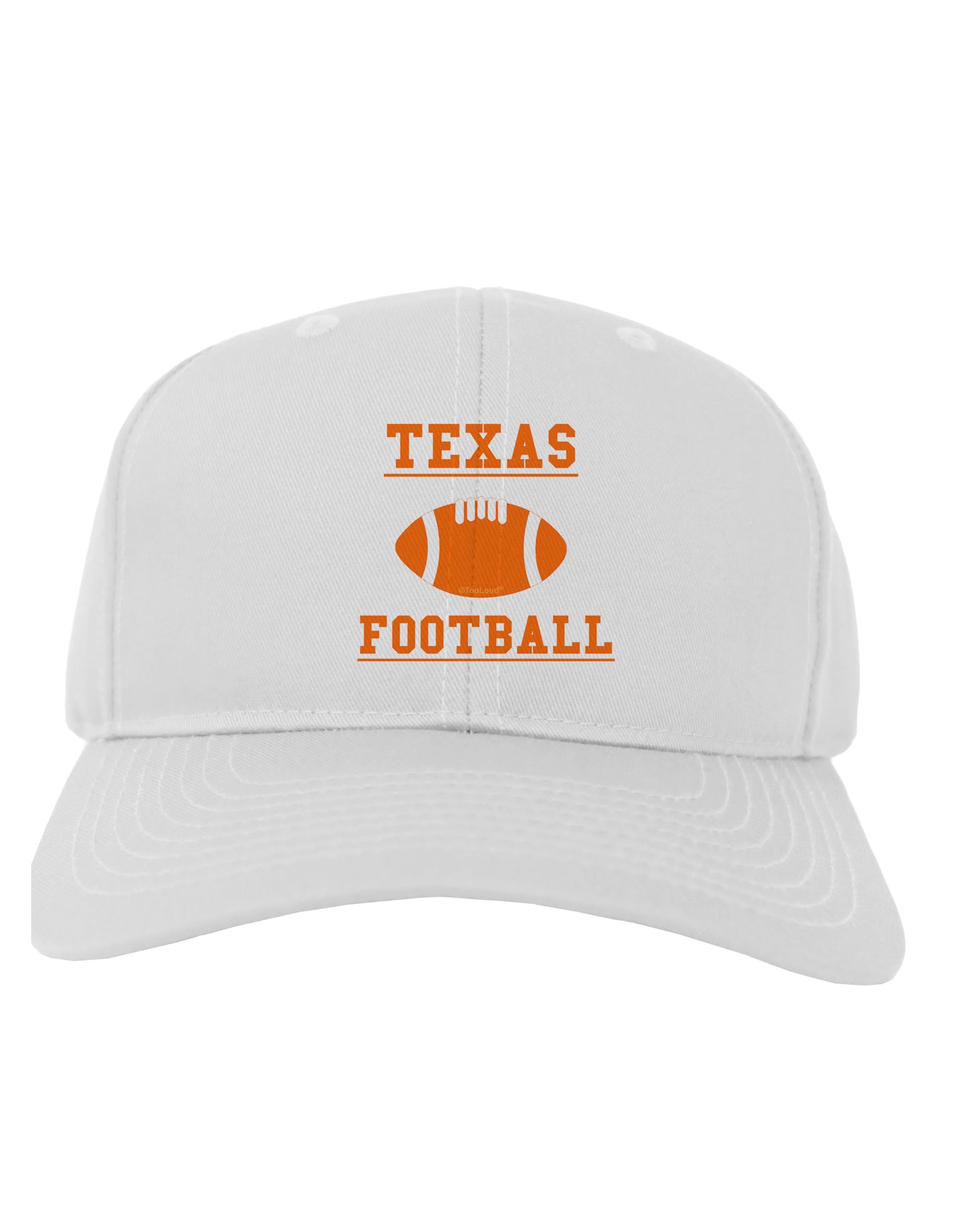 Texas Football Adult Baseball Cap Hat by TooLoud-Baseball Cap-TooLoud-White-One Size-Davson Sales