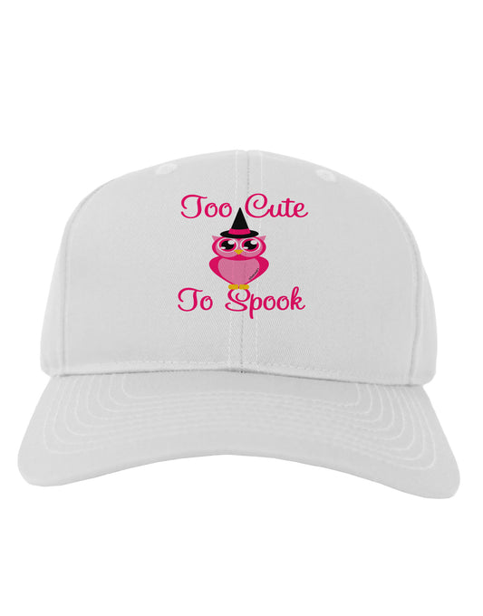 Owl Too Cute Pink Adult Baseball Cap Hat-Baseball Cap-TooLoud-White-One Size-Davson Sales