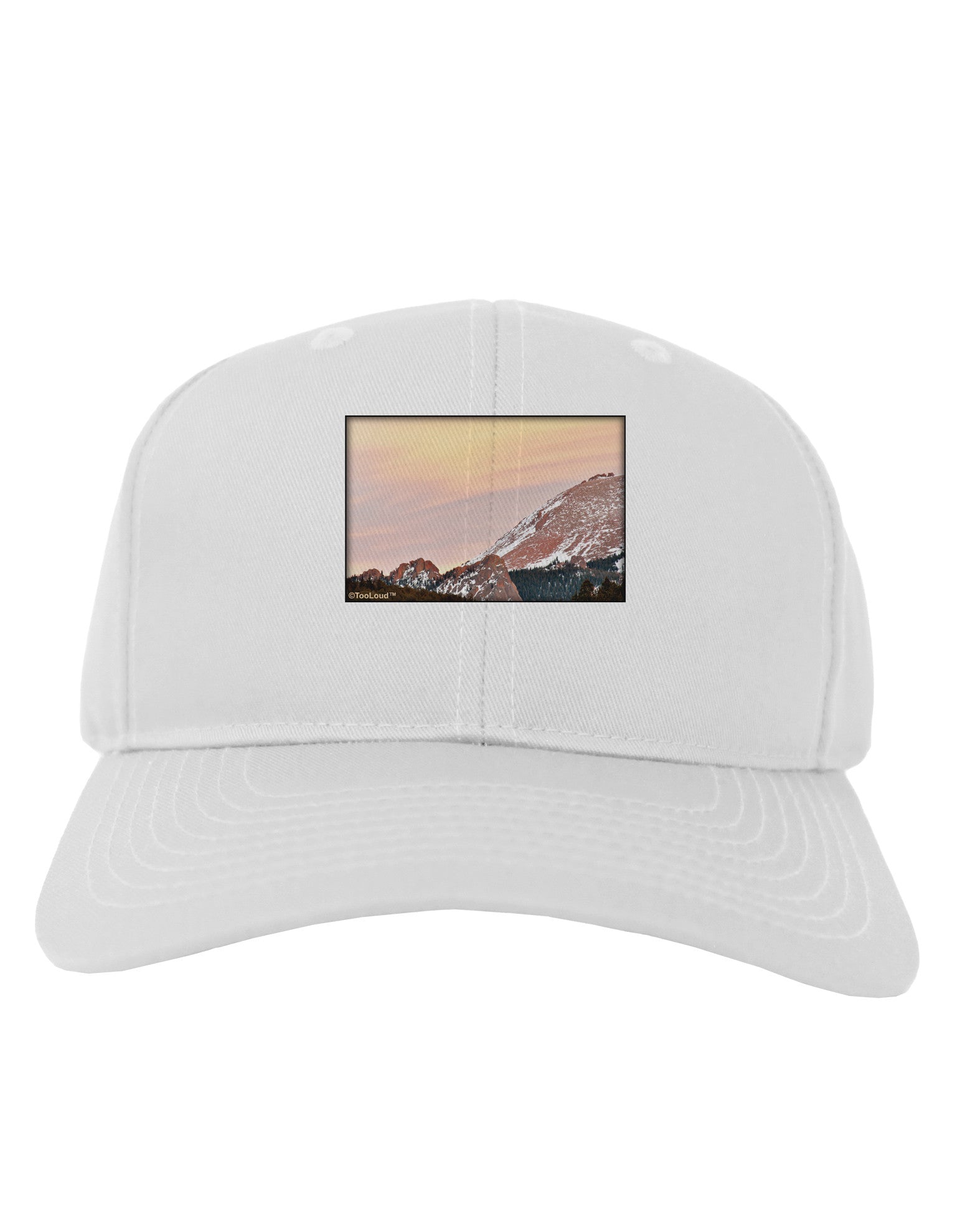 CO Sunset Cliffs Adult Baseball Cap Hat-Baseball Cap-TooLoud-White-One Size-Davson Sales