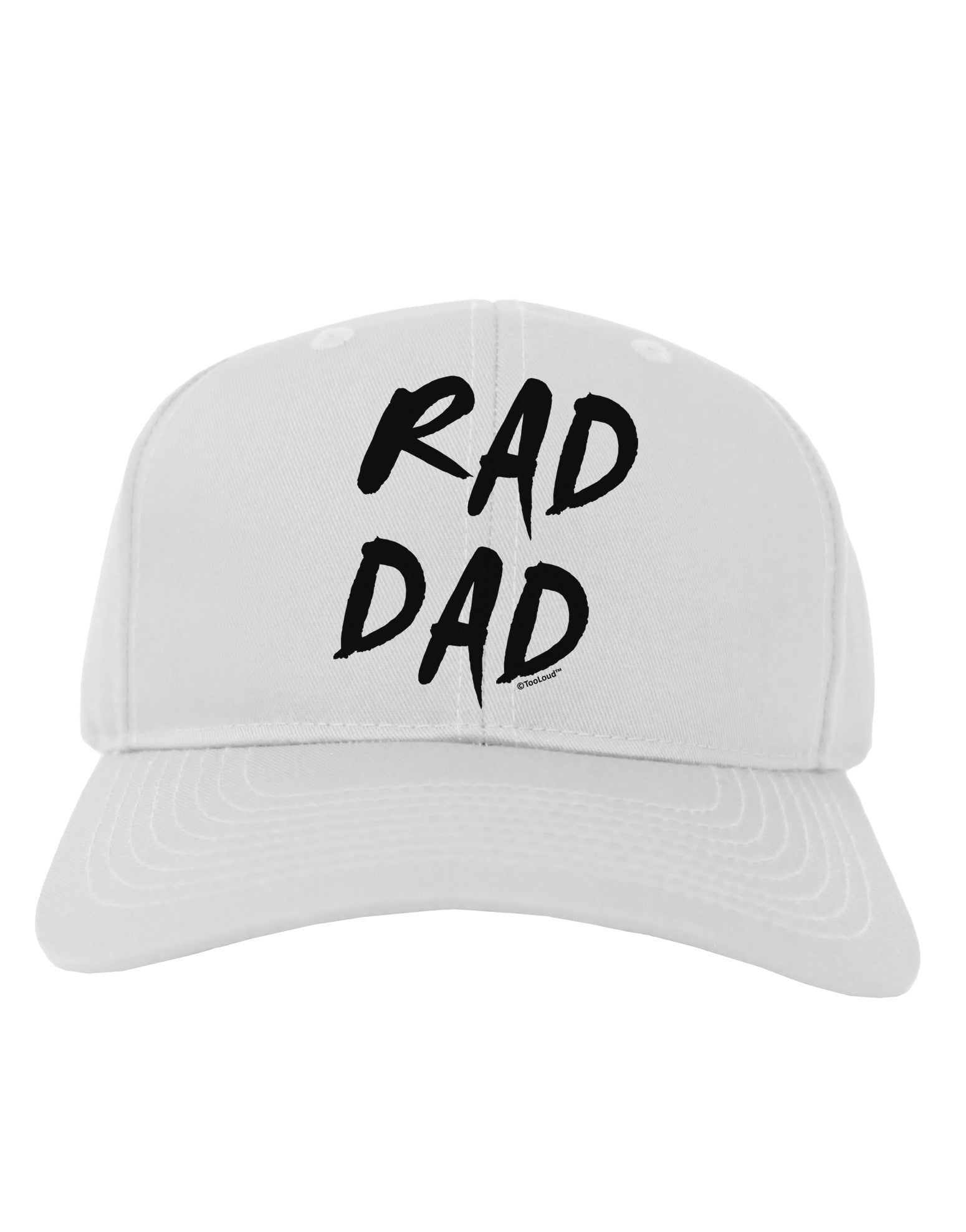 Rad Dad Design Adult Baseball Cap Hat-Baseball Cap-TooLoud-White-One Size-Davson Sales
