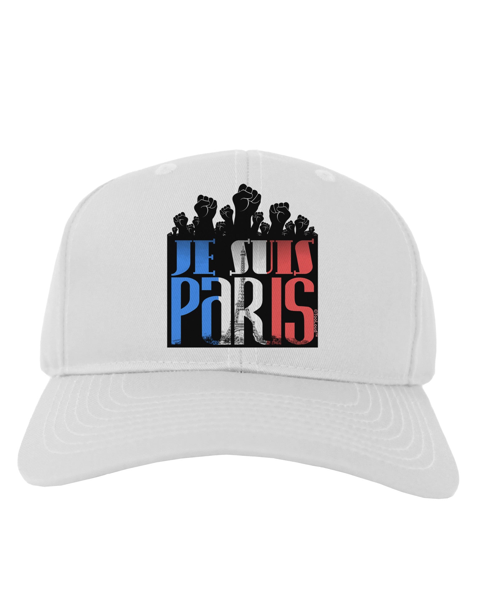 Je Suis Paris - Strong Adult Baseball Cap Hat by-Baseball Cap-TooLoud-White-One Size-Davson Sales