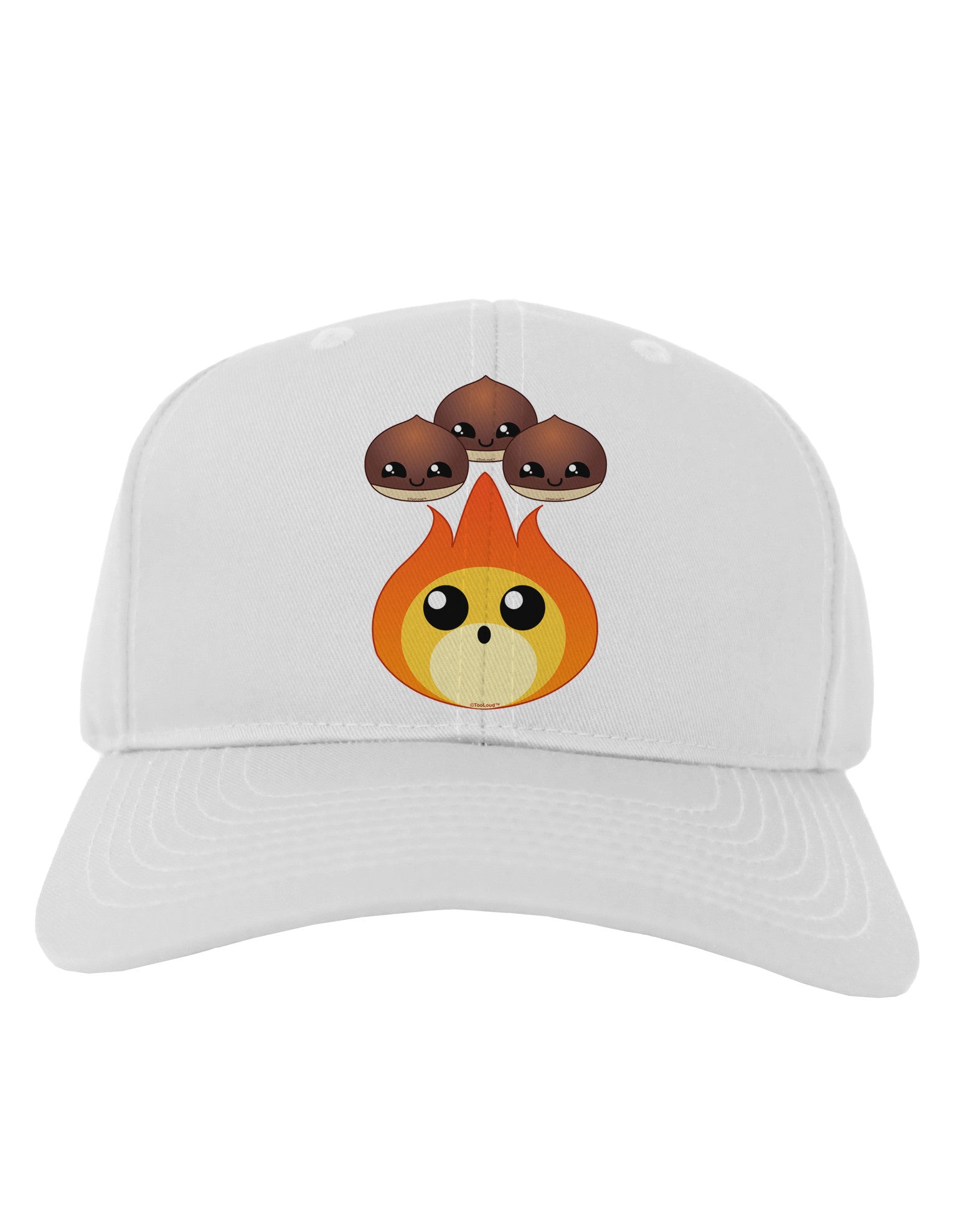 Cute Chestnuts Roasting - Christmas Adult Baseball Cap Hat-Baseball Cap-TooLoud-White-One Size-Davson Sales