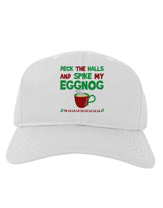 Spike My Eggnog Adult Baseball Cap Hat-Baseball Cap-TooLoud-White-One Size-Davson Sales