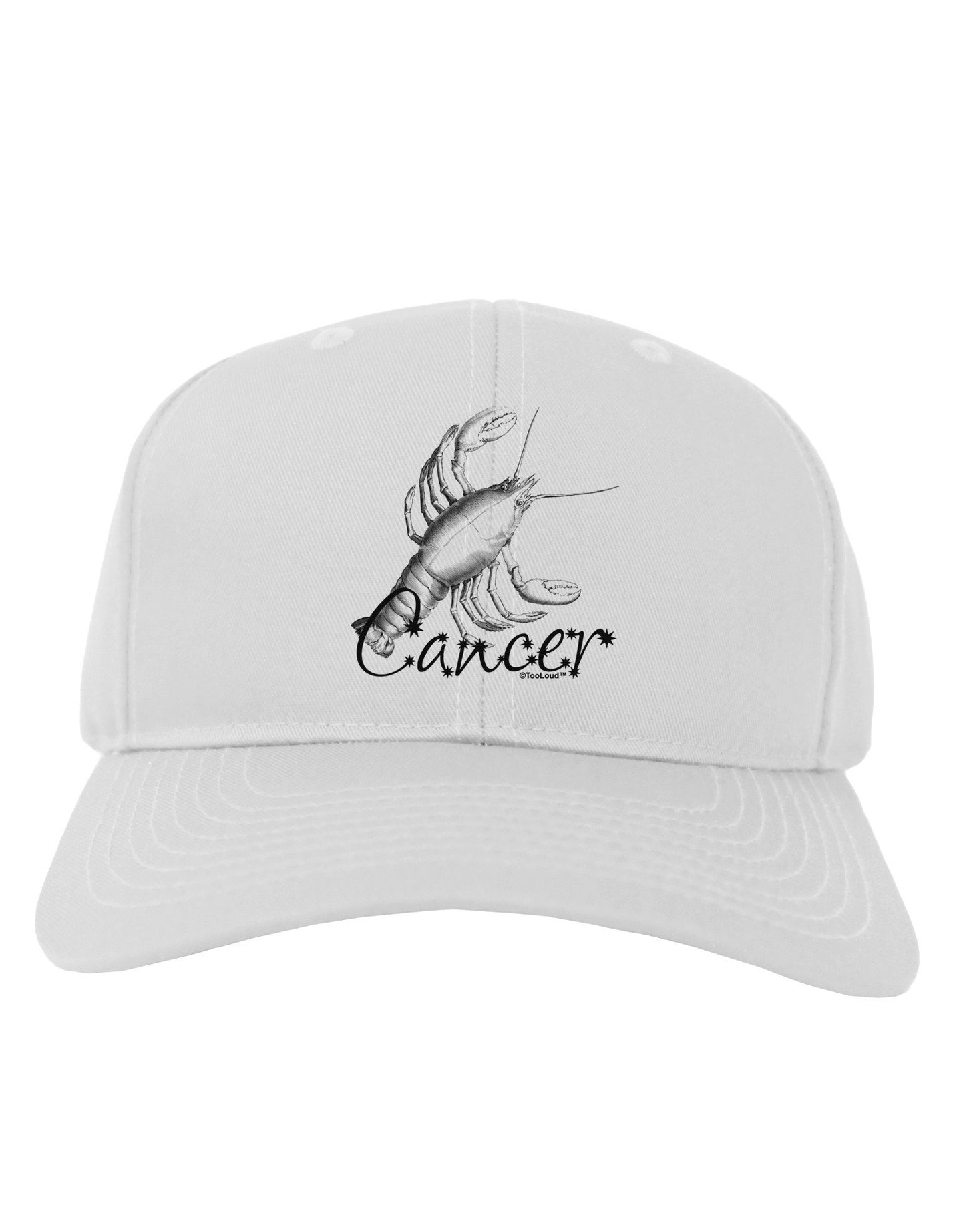 Cancer Illustration Adult Baseball Cap Hat-Baseball Cap-TooLoud-White-One Size-Davson Sales